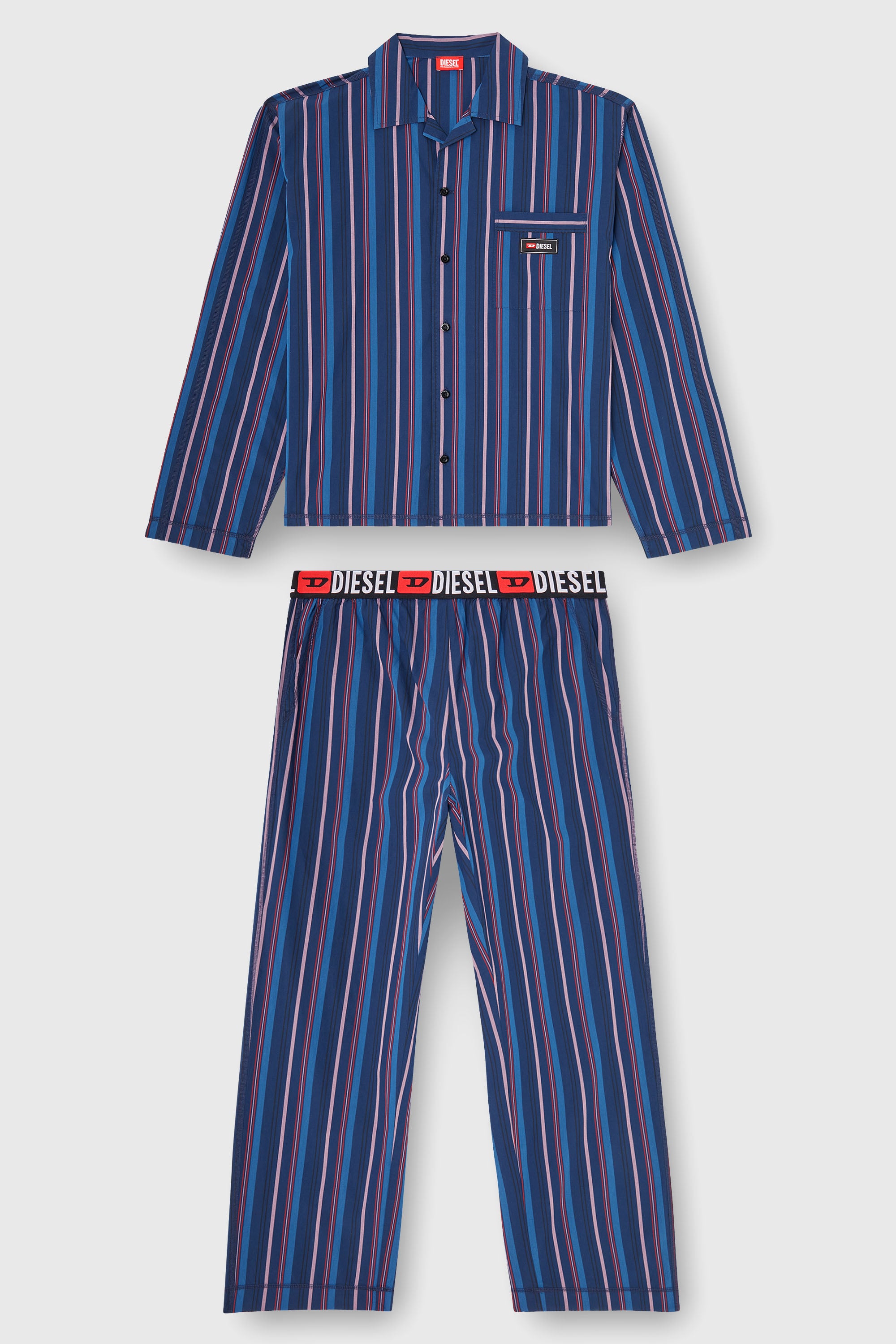 Diesel - SET-PAUL-D-CORE, Male's パジャマセット in ブルー - 2
