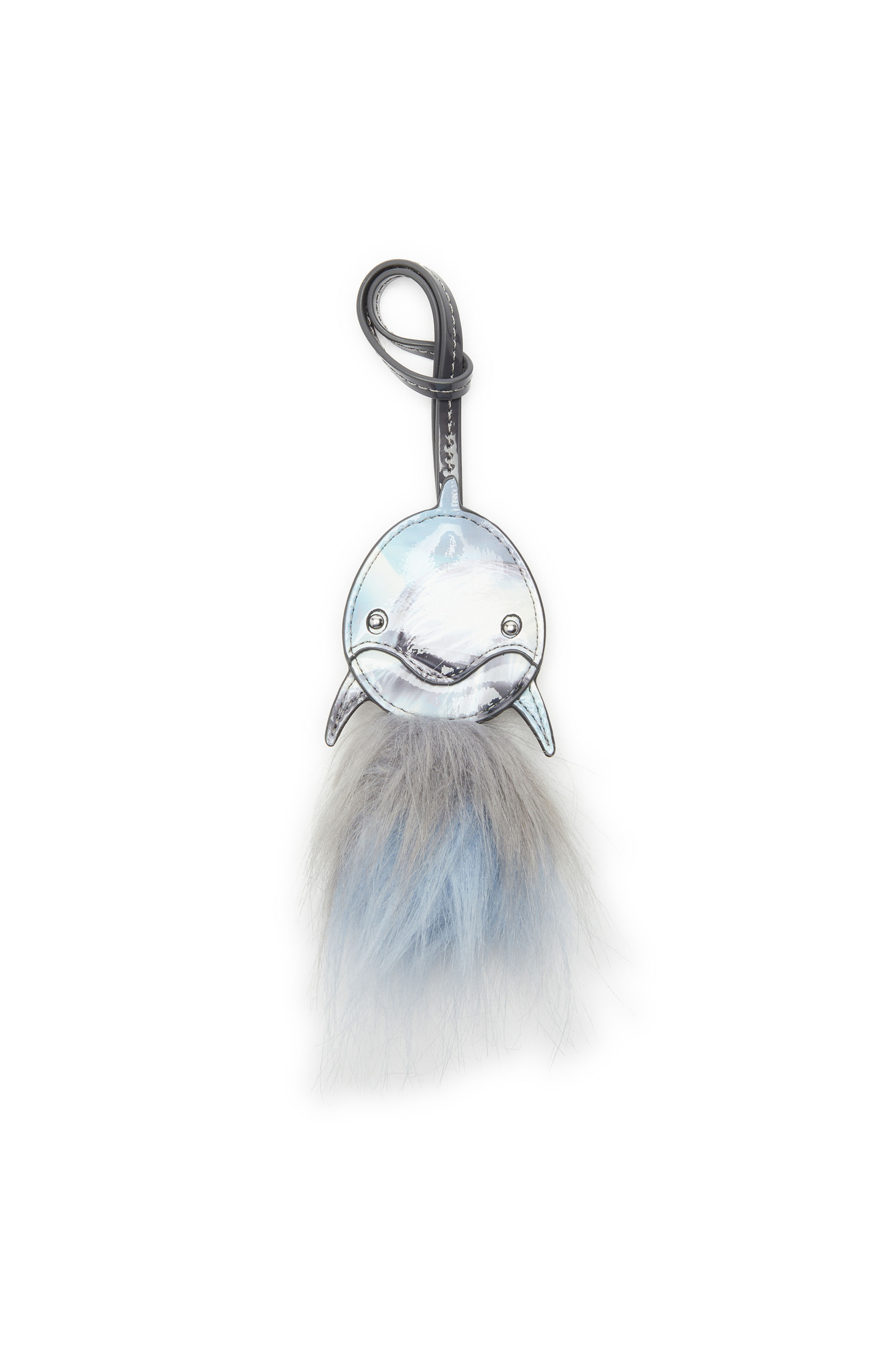 Diesel - FUR CHARMS II, Female's Dolphin bag charm with fluffy tail in アジュール - 5