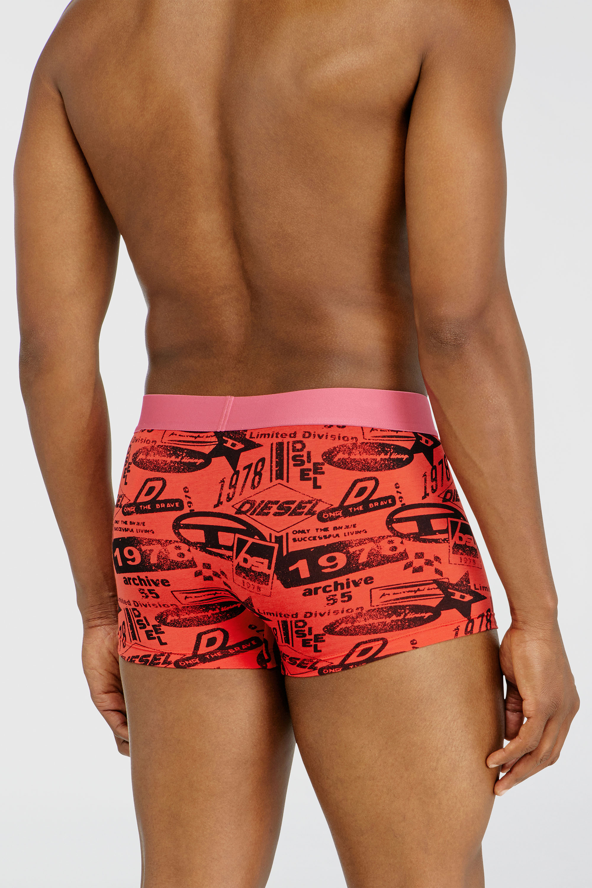 Diesel - DAMIEN-D-POP-3PACK-40, Male's ボクサーパンツ 3枚パック in オレンジ/ぶ - 4