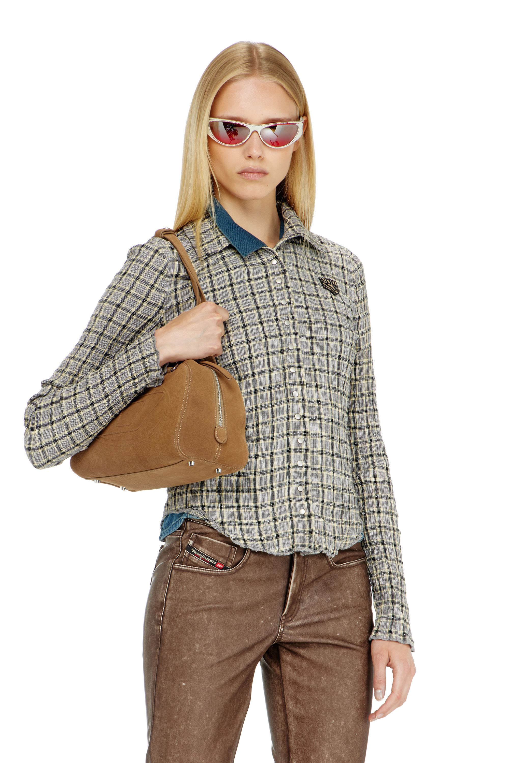 Diesel - C-ARRILON, Female's シャツ in グレー - 3