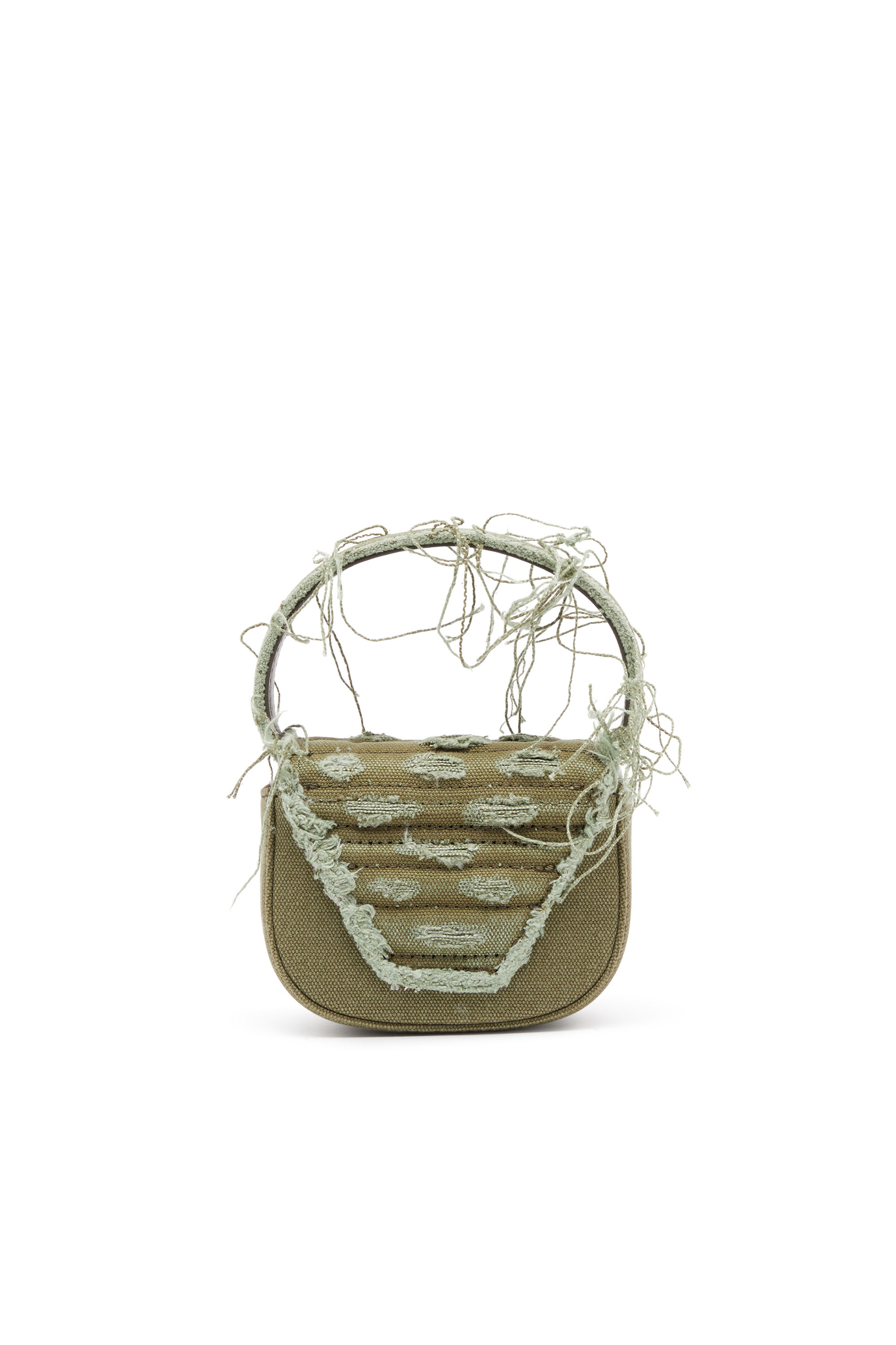 Diesel - 1DR XS, Female's 1DR XS-Iconic mini bag in canvas and leather in ミリタリーグリーン - 2