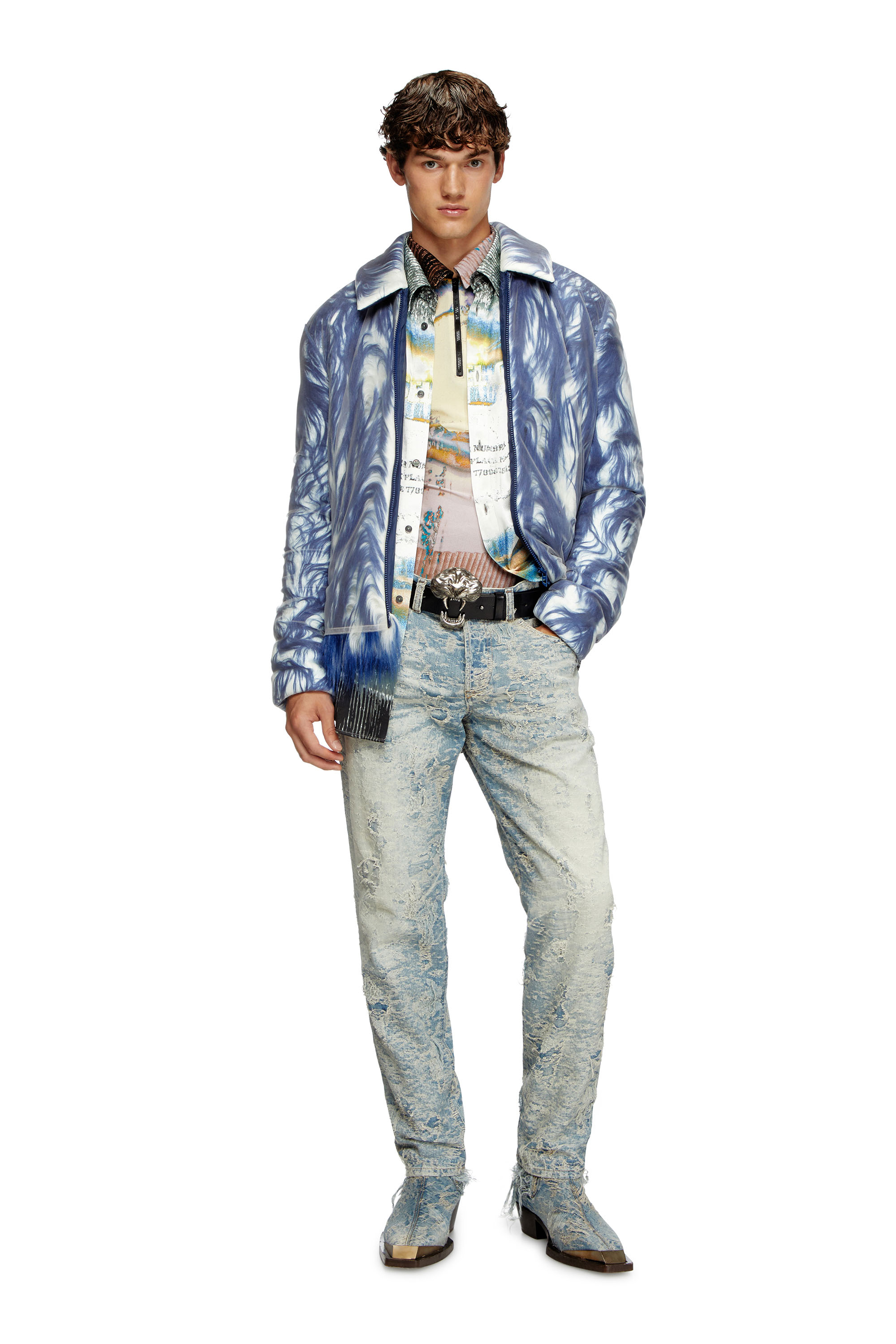 Diesel - Male's Regular Jeans 2023 D-Finitive 007Z7, ライトブルー - 2