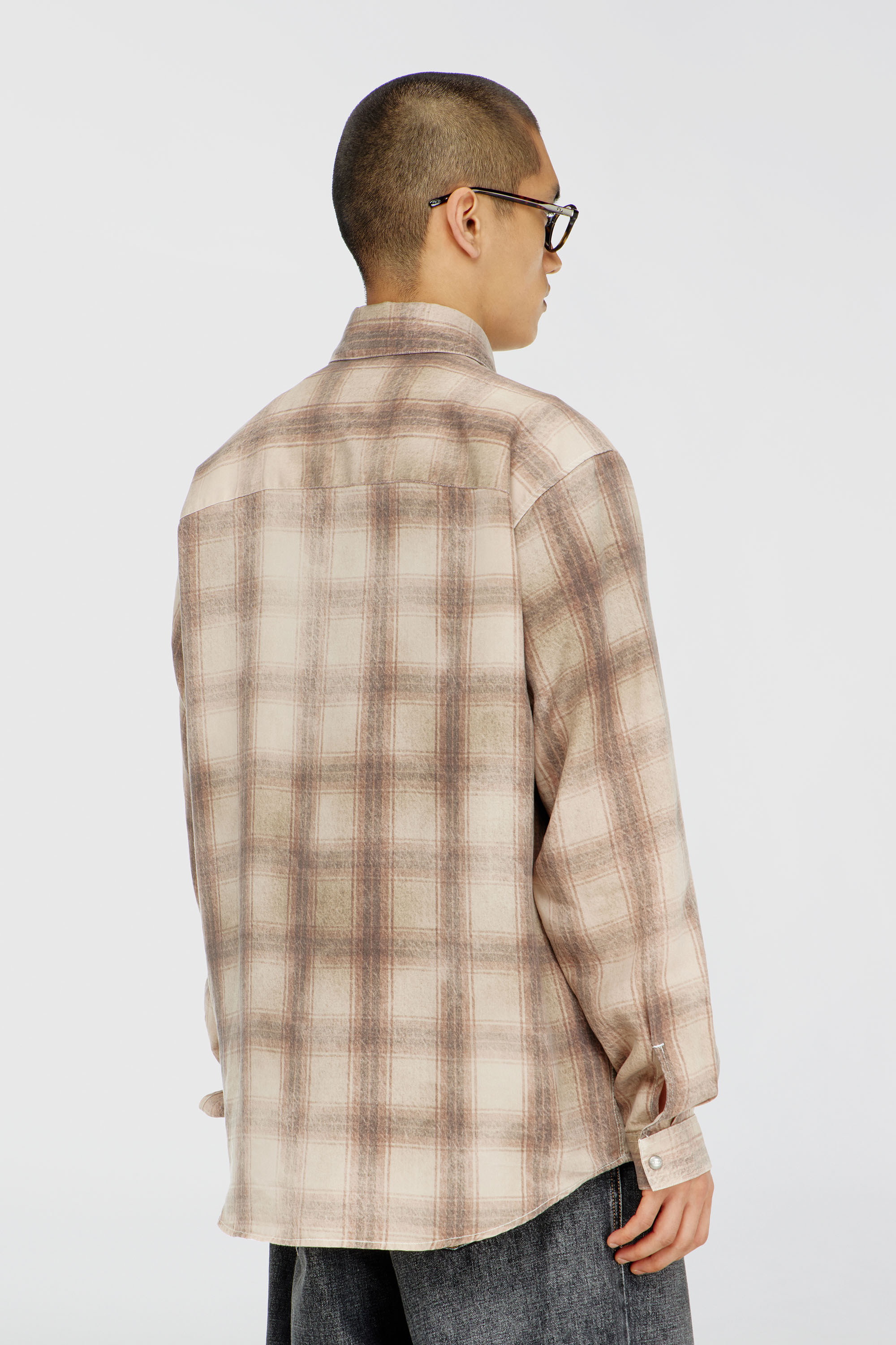 Diesel - S-SIMPLY-JMCM, Male's シャツ in ライトブラウン - 4