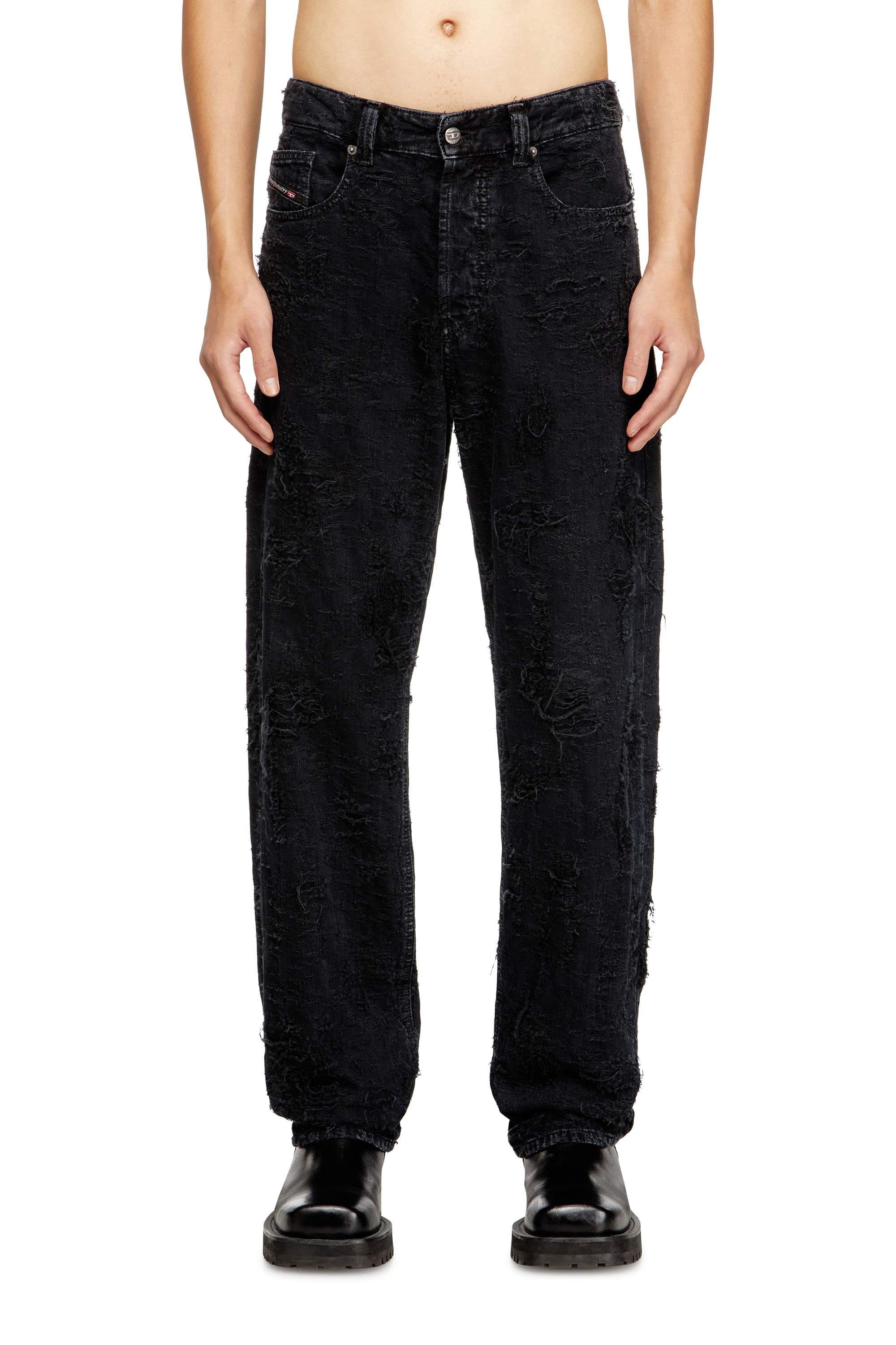 Diesel - Male's Regular Jeans 2024 D-Macs 007BW, ブラック/ダークグレー - 2