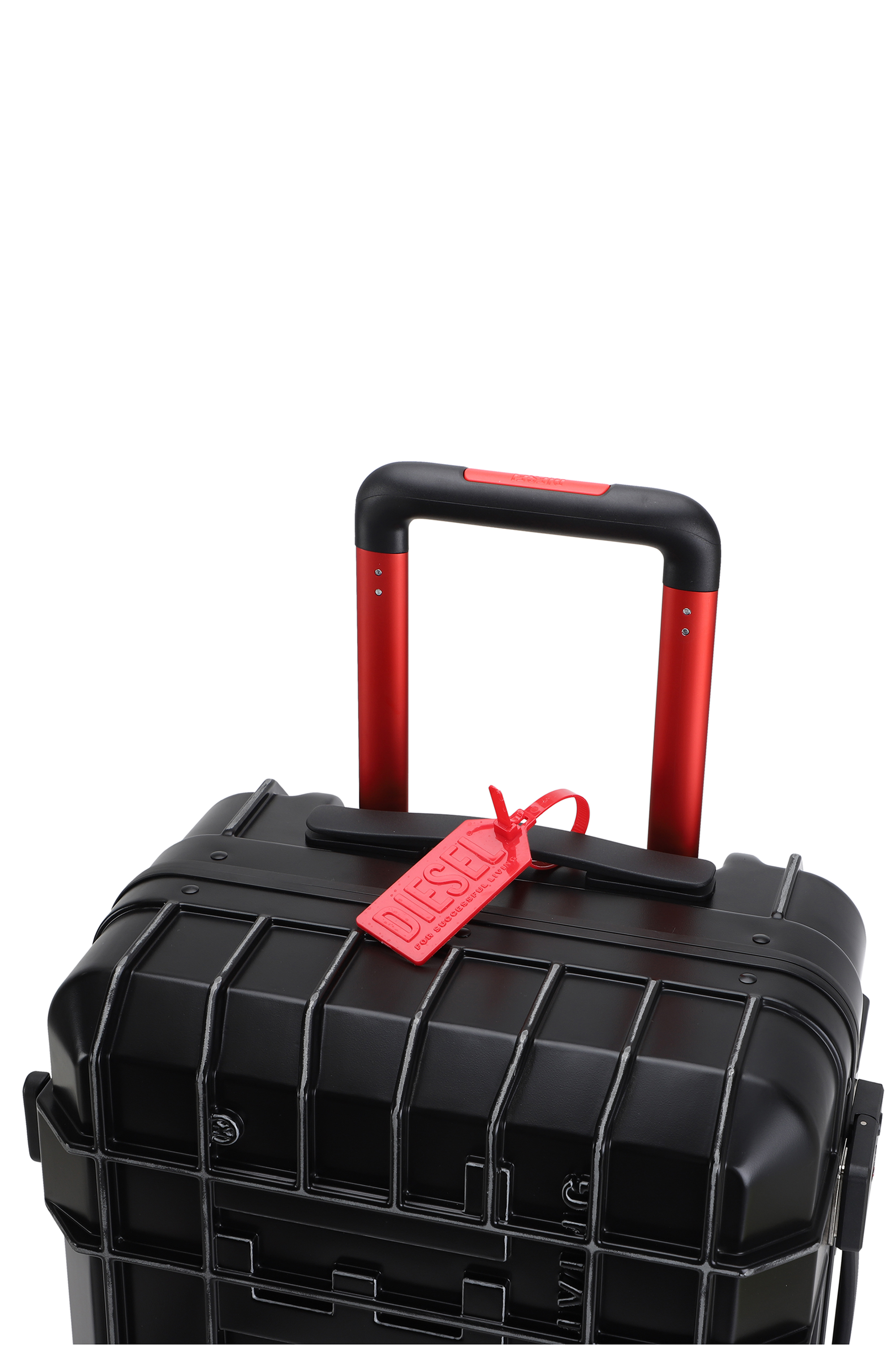 Diesel - DIESEL PC STRONG IMAGE TROLLEY- DSL003, Unisex's Rugged carry‑on suitcase 20" in ブラック - 6