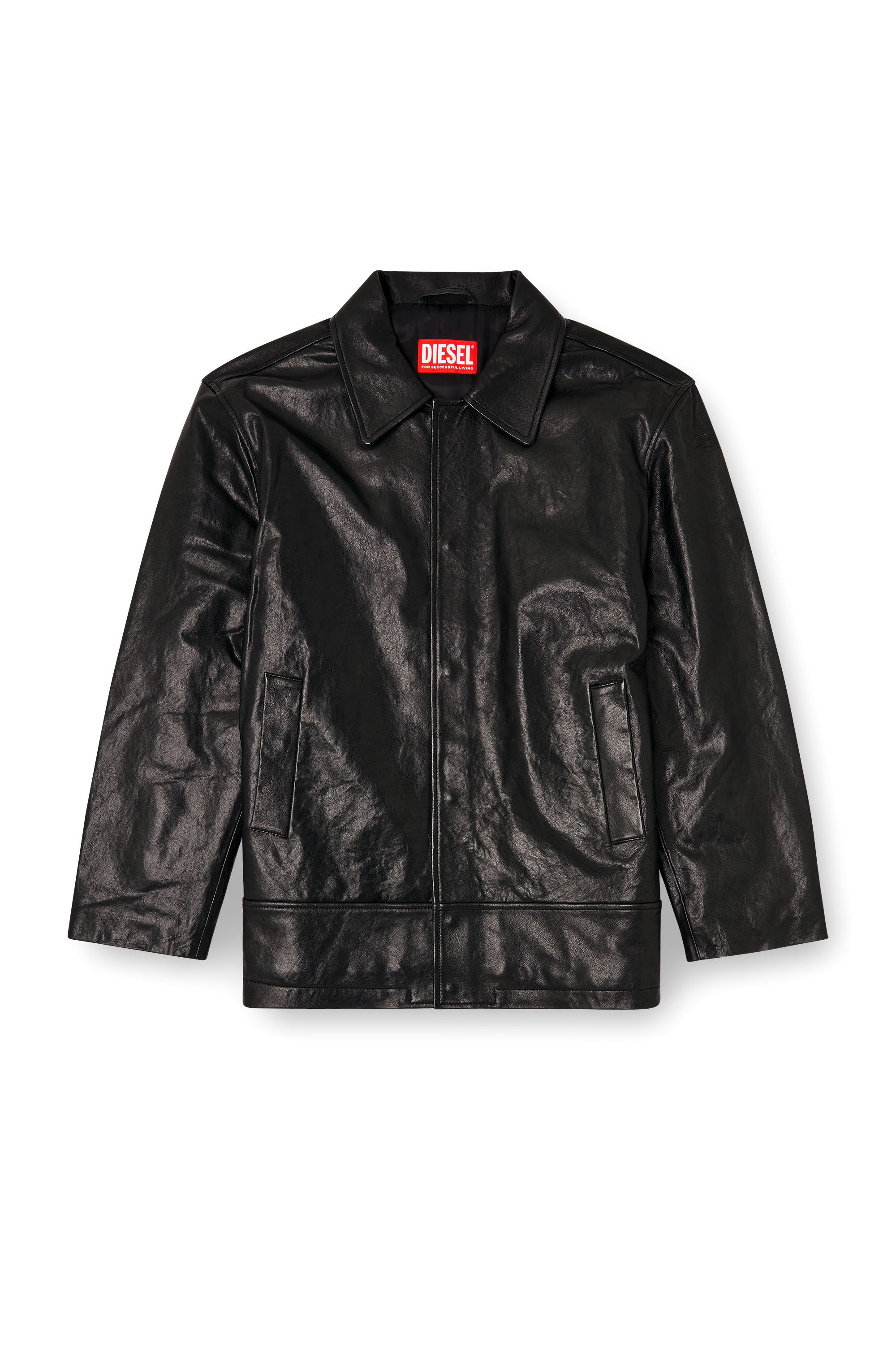 Diesel - L-JESS, Male's Padded leather jacket in ブラック - 3
