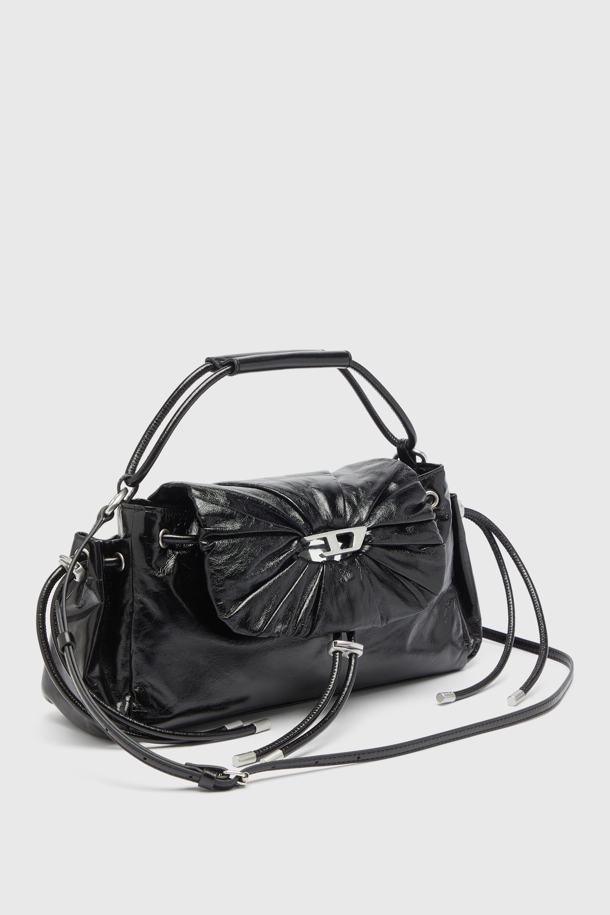 Diesel - SCRUNCH-D TOP HANDLE, Female's トップハンドルバッグ in ブラック - 6