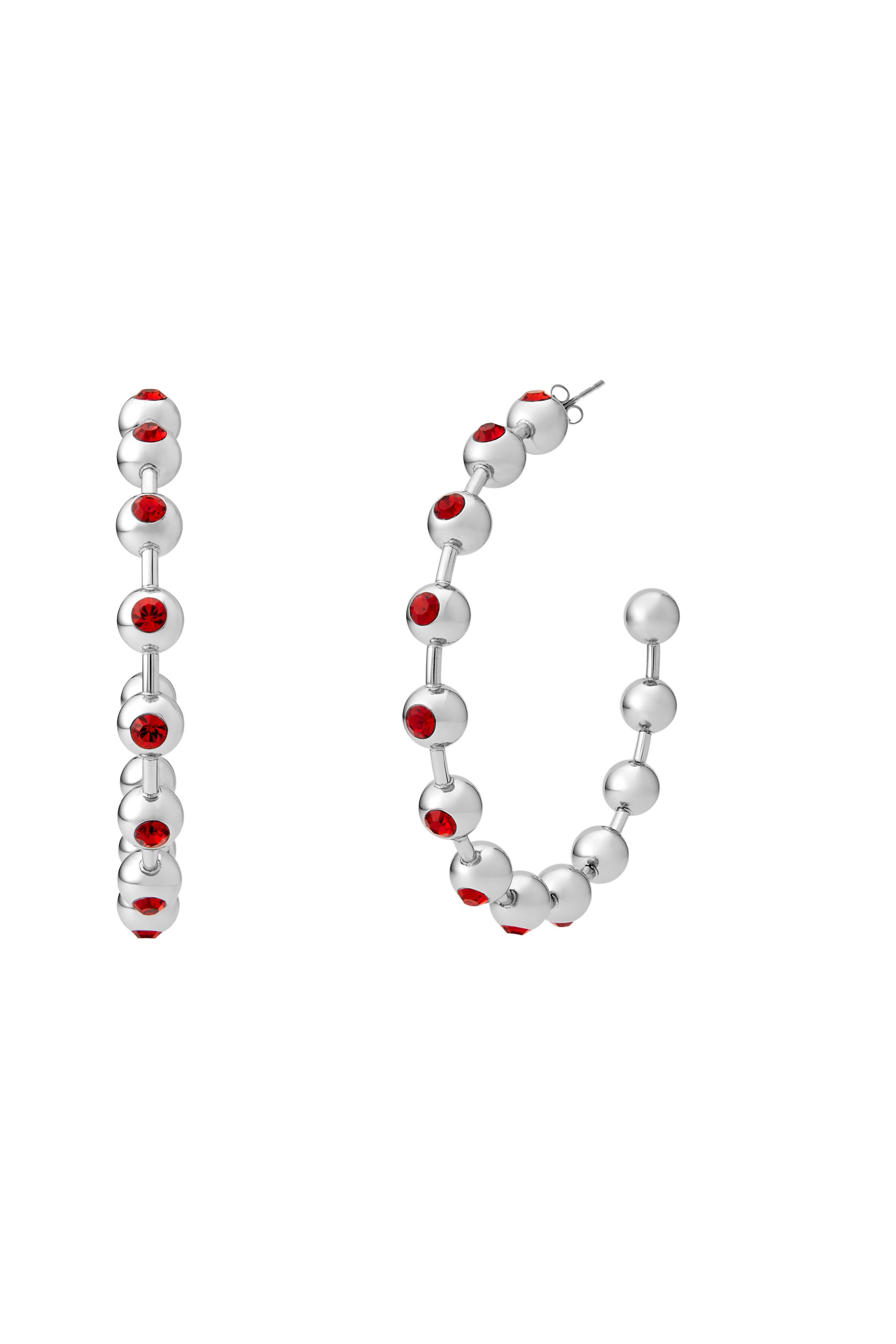 Diesel - DX1560040 JEWEL, Unisex's ピアス（両耳用） in シルバー/ブルー - 1