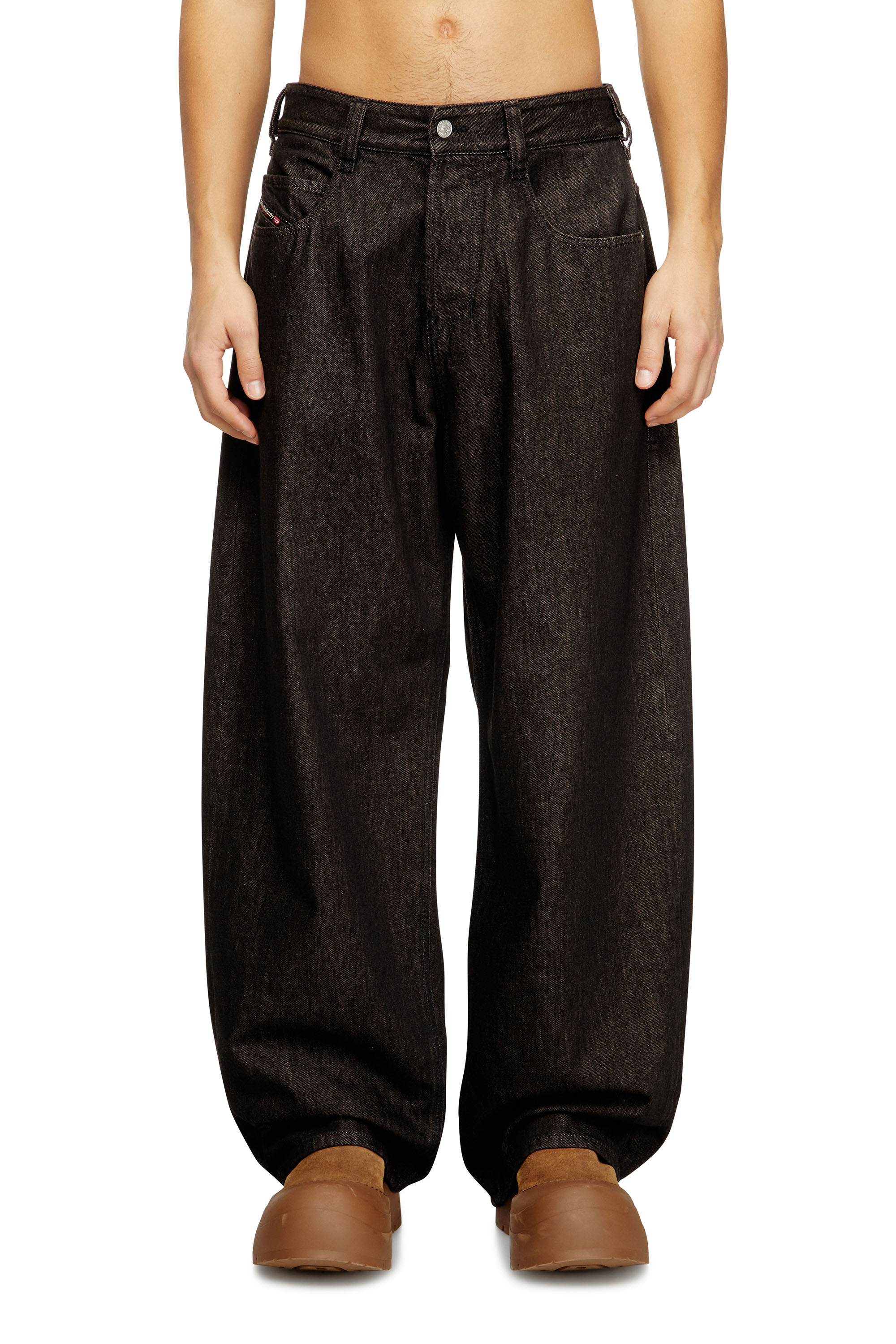 Diesel - Unisex's Relaxed Jeans 1997 D-Enim 09N25, ブラック/ダークグレー - 1