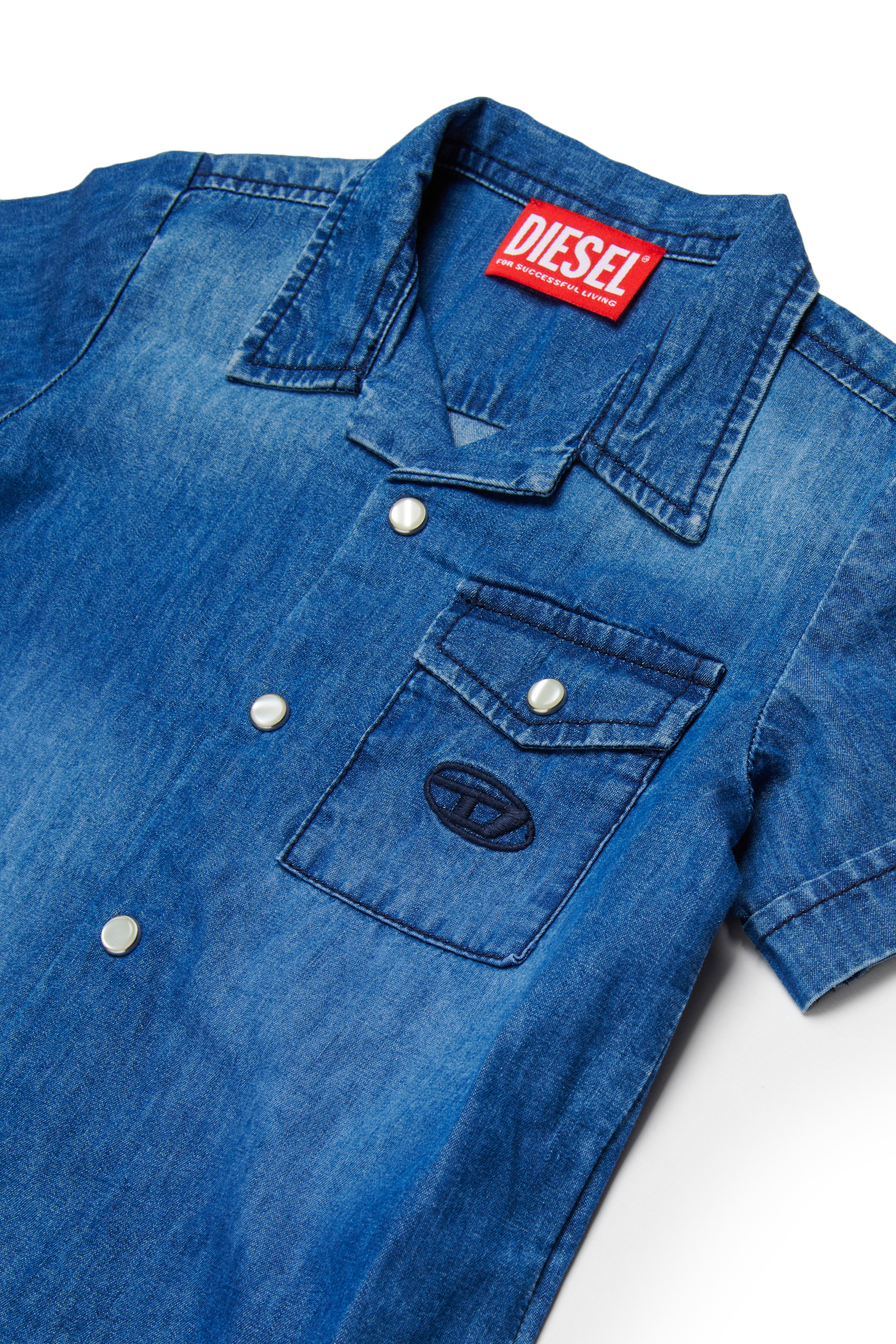 Diesel - CIRIB, Male's デニムシャツ in ミディアムブルー - 3
