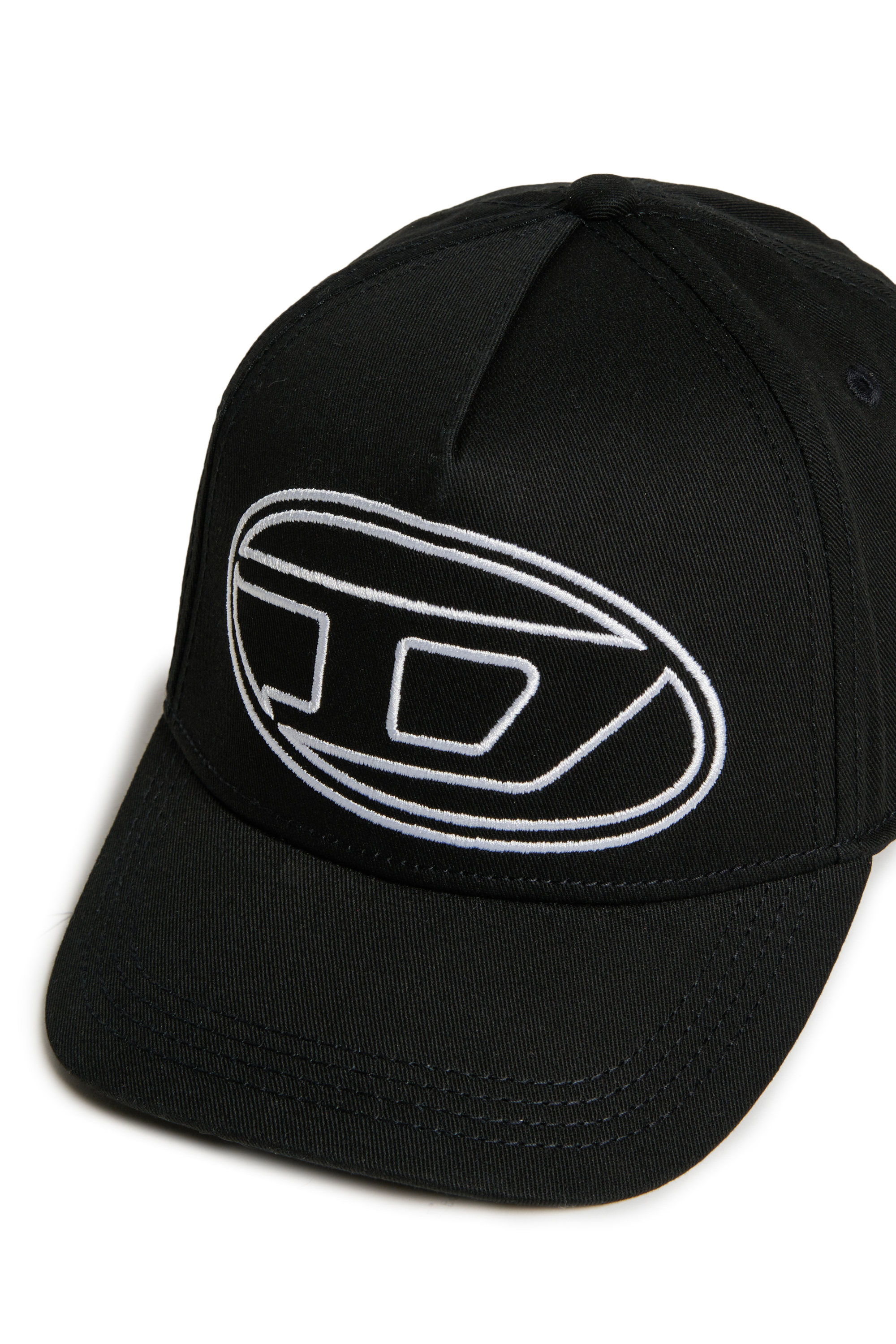 Diesel - FRENDIL, Male's Baseball cap with Oval D embroidery in ブラック - 3