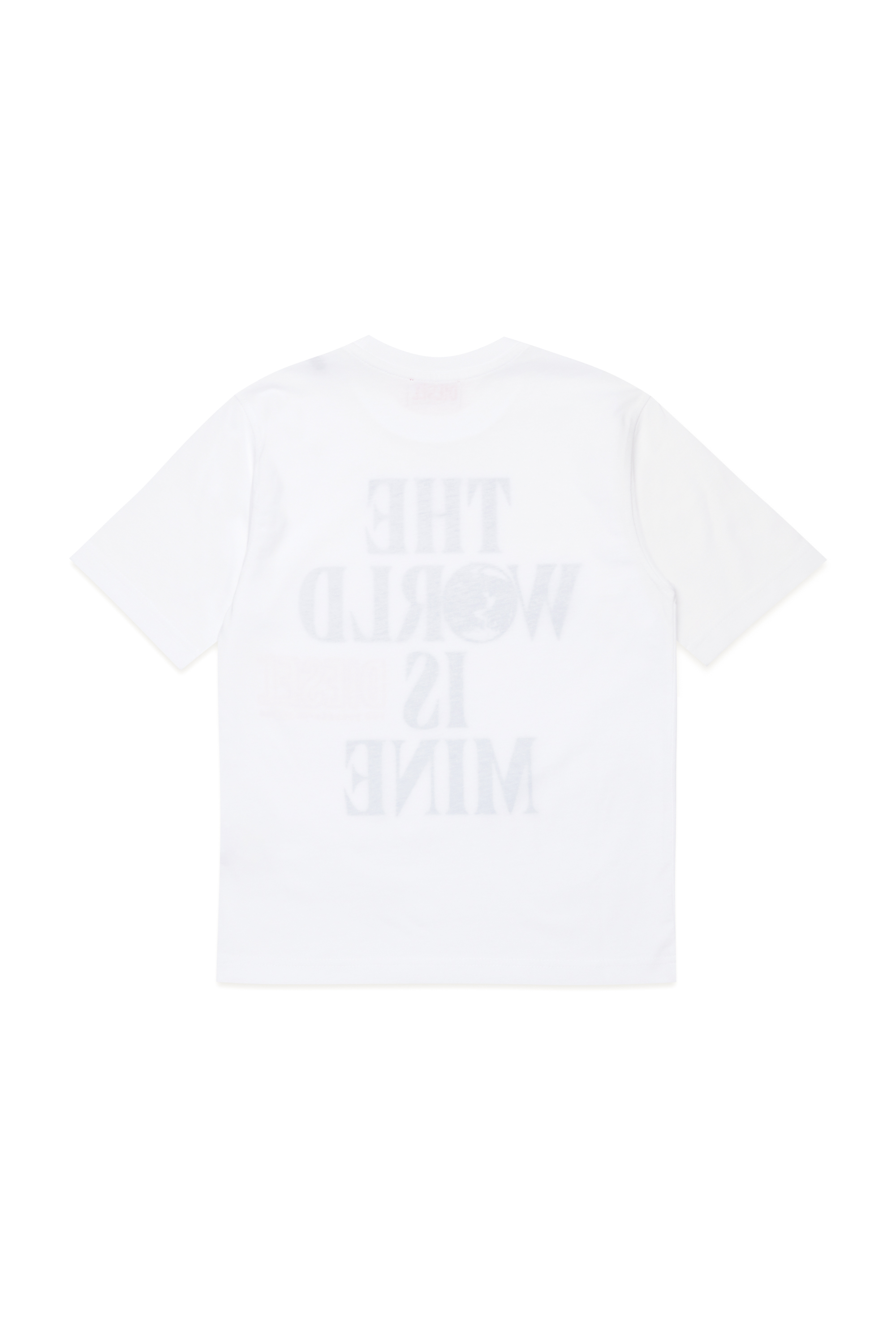 Diesel - TWASHL7 OVER, Male's T-shirt with World is Mine logo in ホワイト - 2