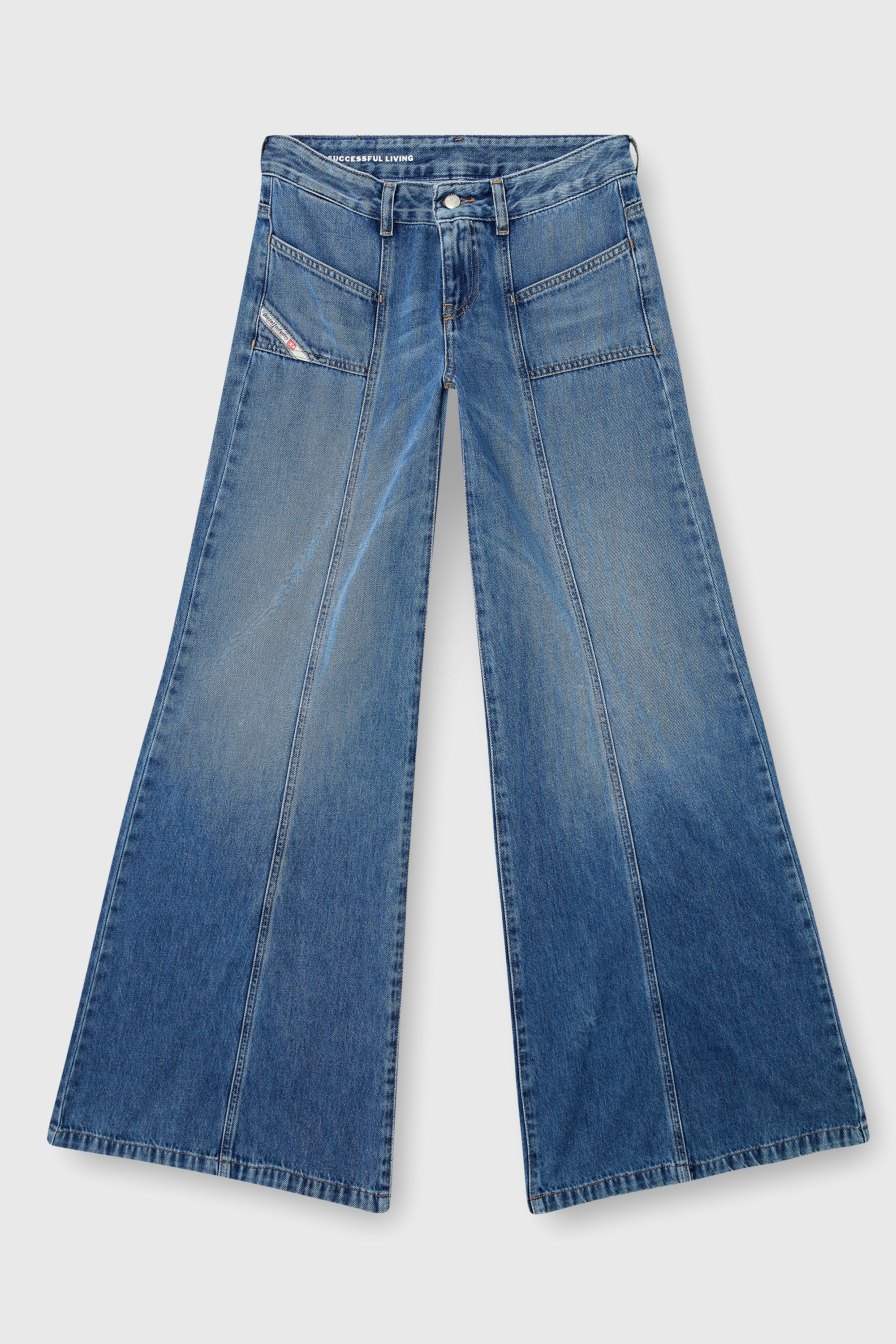 Diesel - Female's Flare Jeans D-Akii 09M56, ミディアムブルー - 4