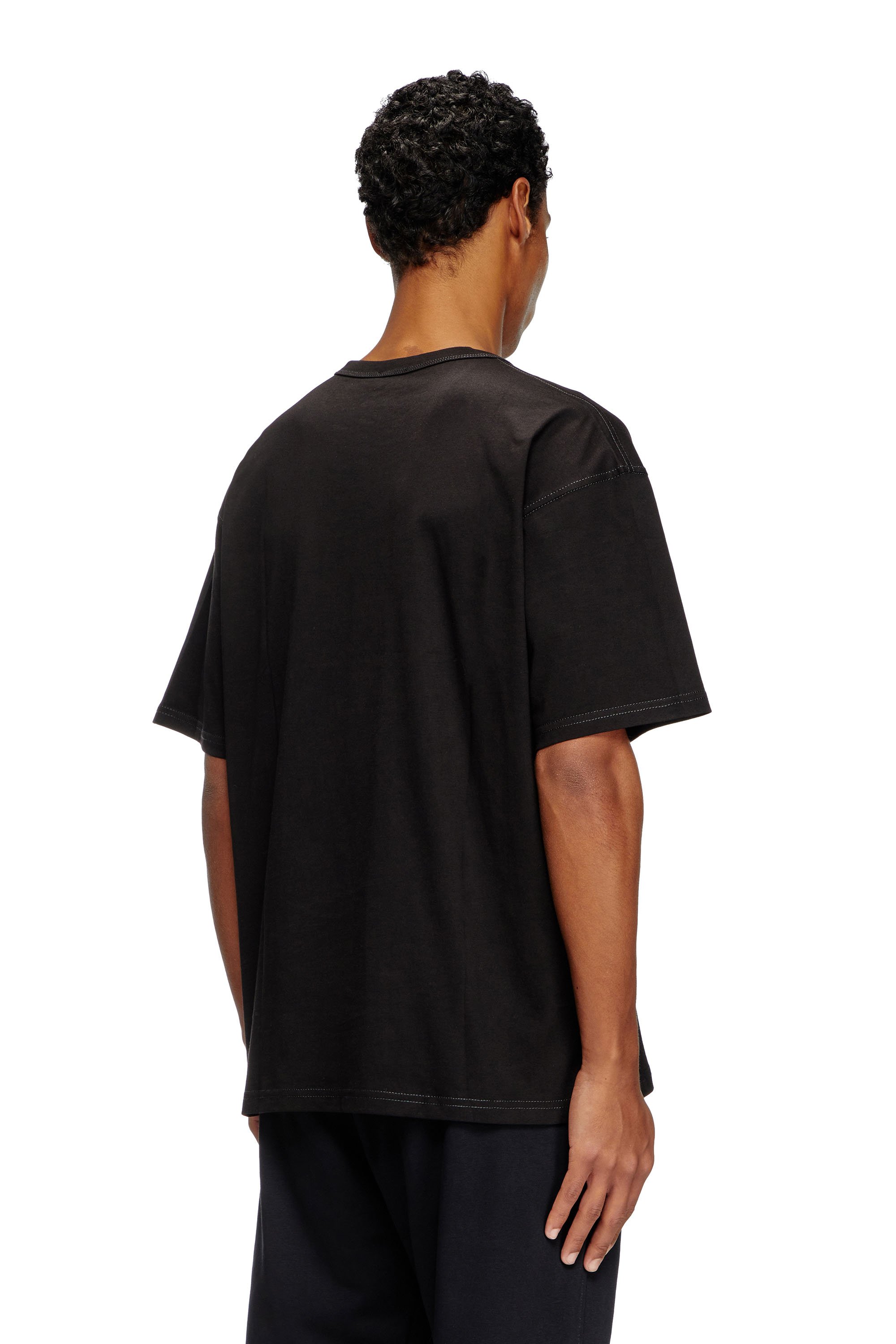 Diesel - T-BOXT-R30, Male's T-shirt with small logo in ブラック - 4