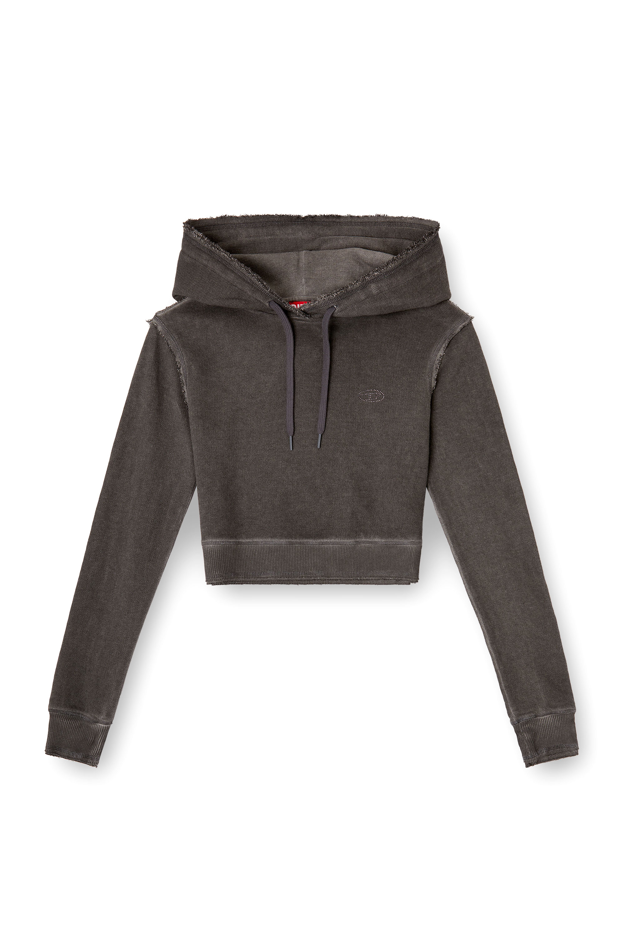 Diesel - F-SLIMMY-HOOD-S3, Female's プルオーバーパーカー in グレー - 2