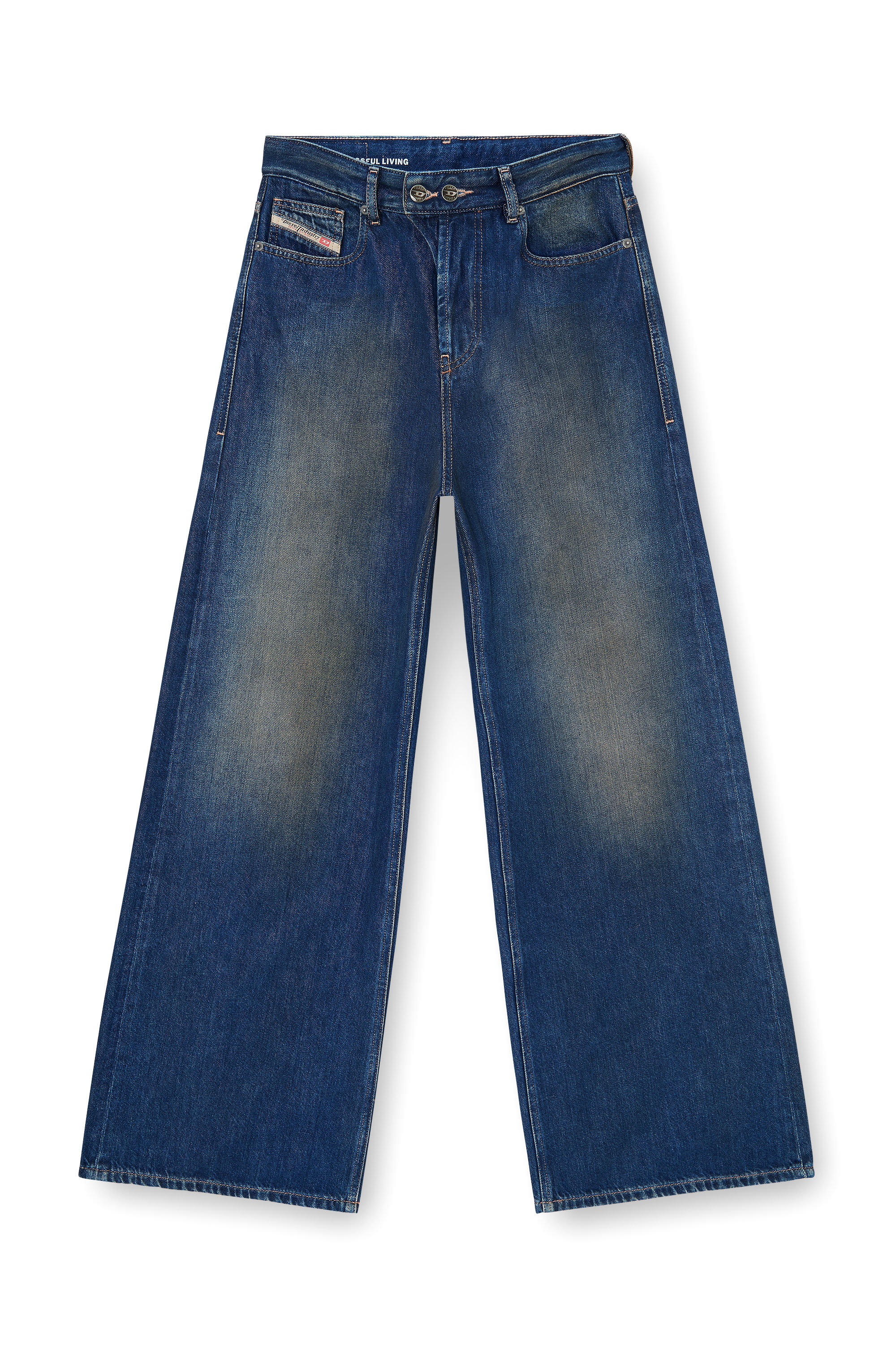 Diesel - Female's Relaxed Jeans 1996 D-Sire 09P47, ダークブルー - 6