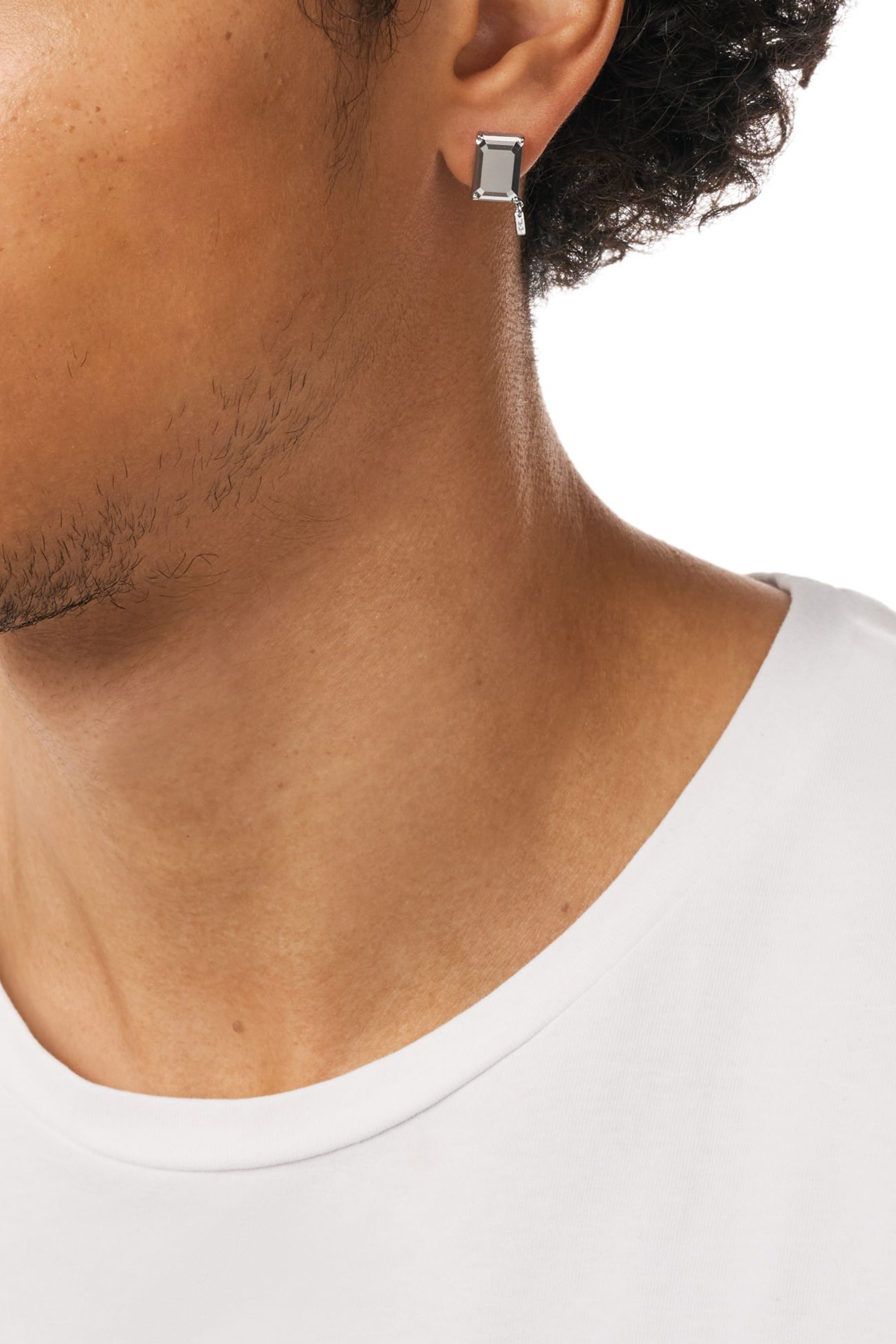 Diesel - DL1366040 STERLING SILVER JEWEL, Unisex's Sterling silver stud earring in シルバー - 4