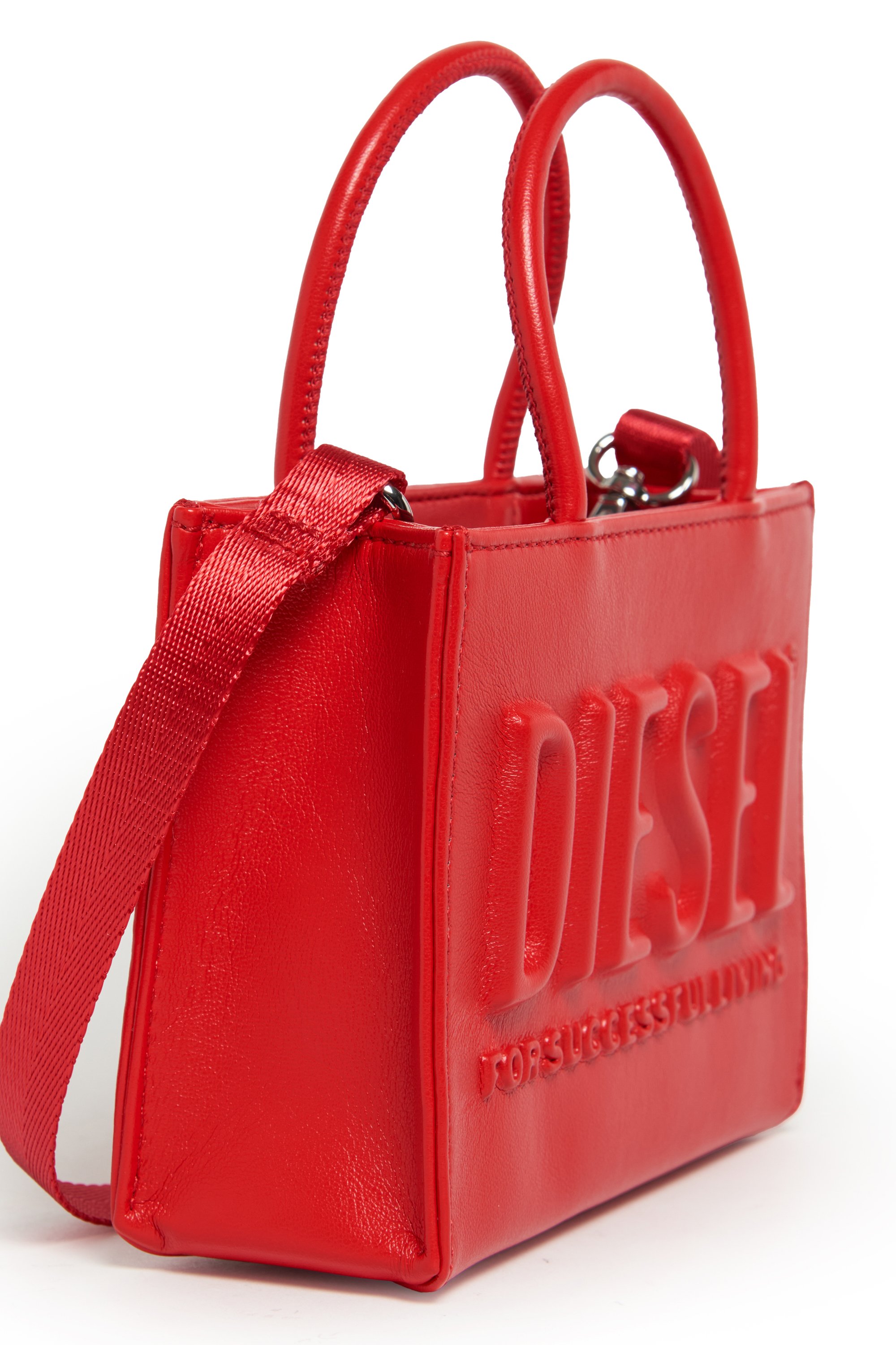 Diesel - DSL 3D MINI BAG, Female's ショッパーバッグ in レッド - 3