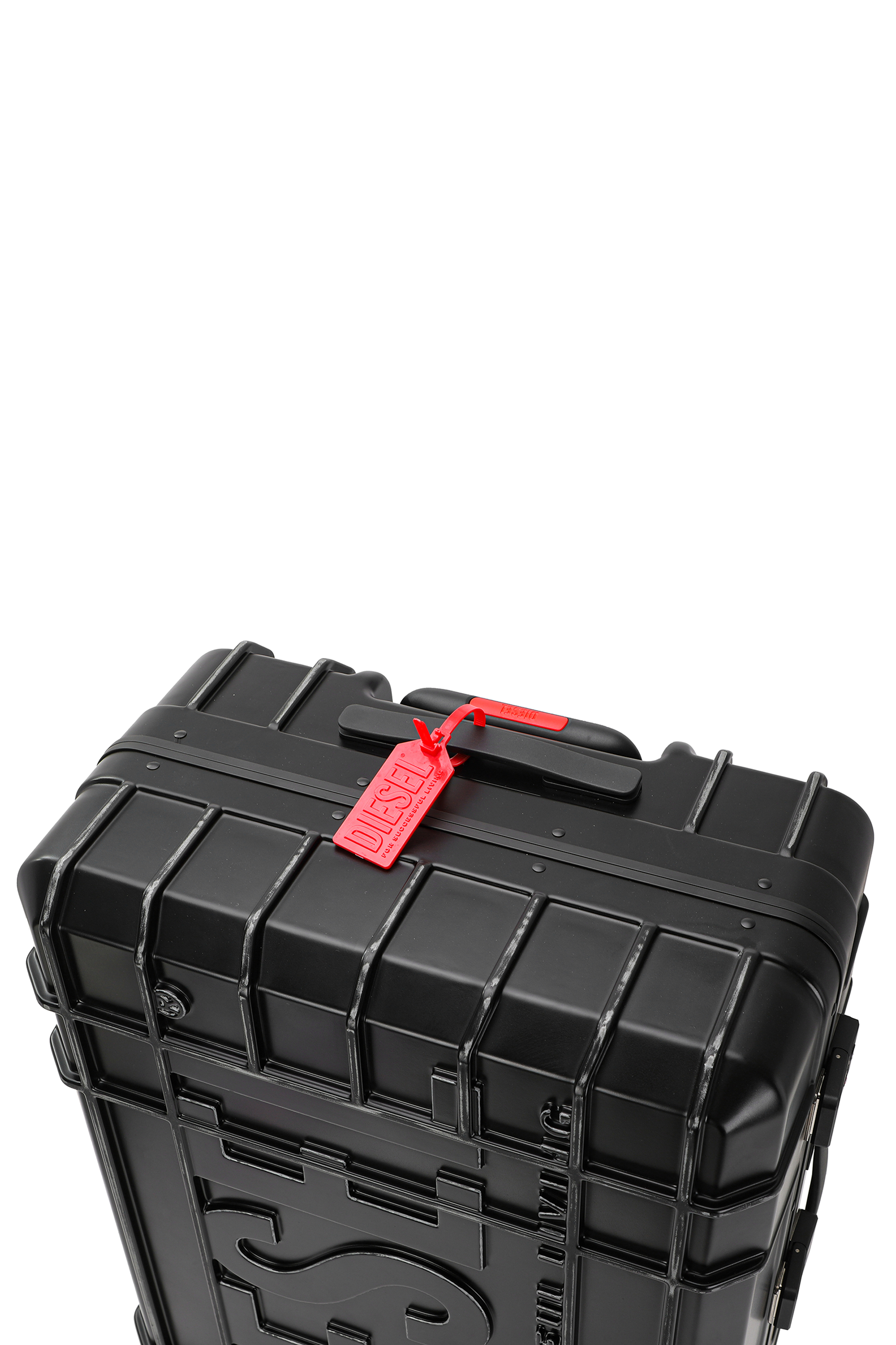 Diesel - DIESEL PC STRONG IMAGE TROLLEY- DSL003, Unisex's Rugged carry‑on suitcase 28" in ブラック - 7