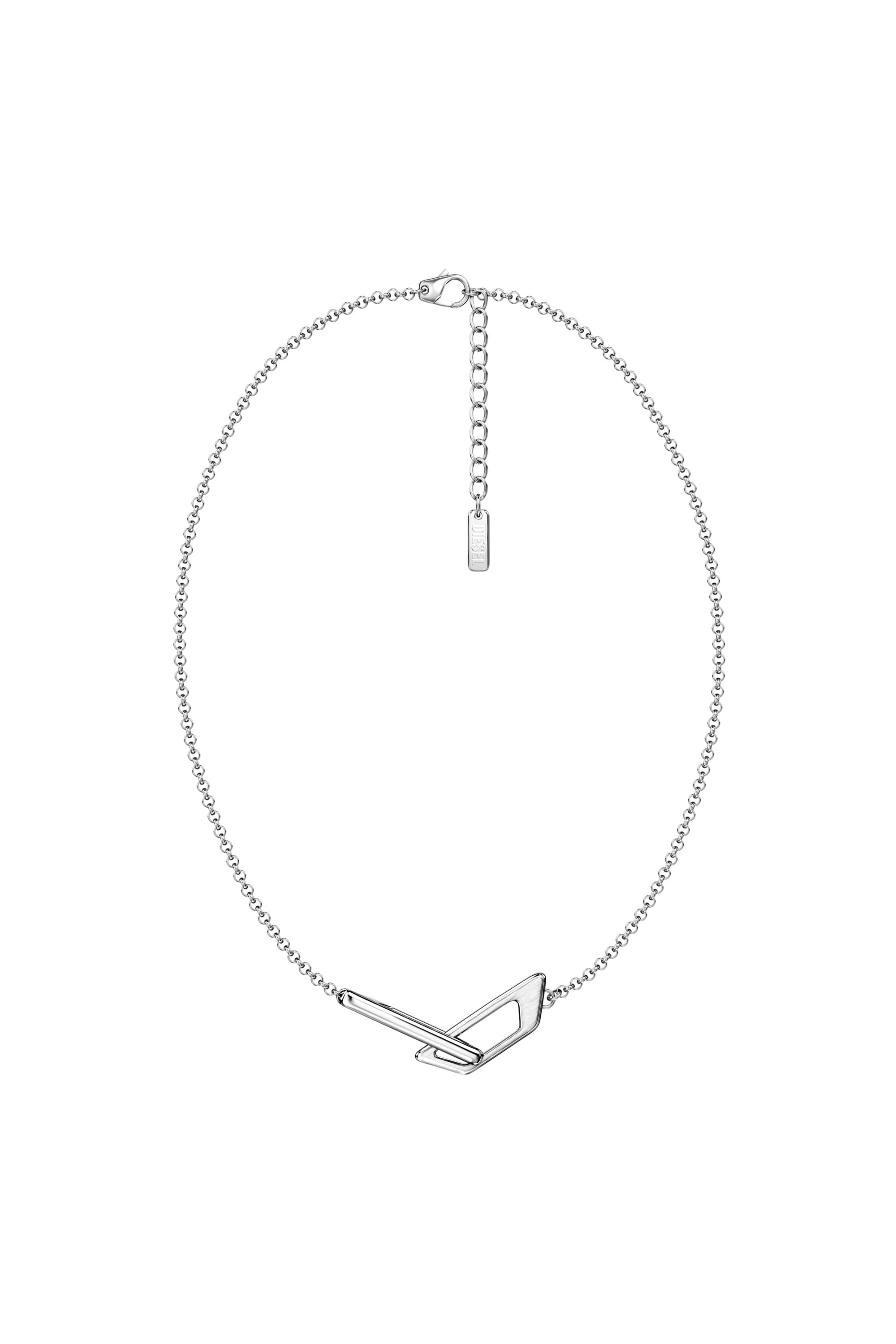 Diesel - DX1727040, Unisex's Stainless Steel Band Necklace in シルバー - 1