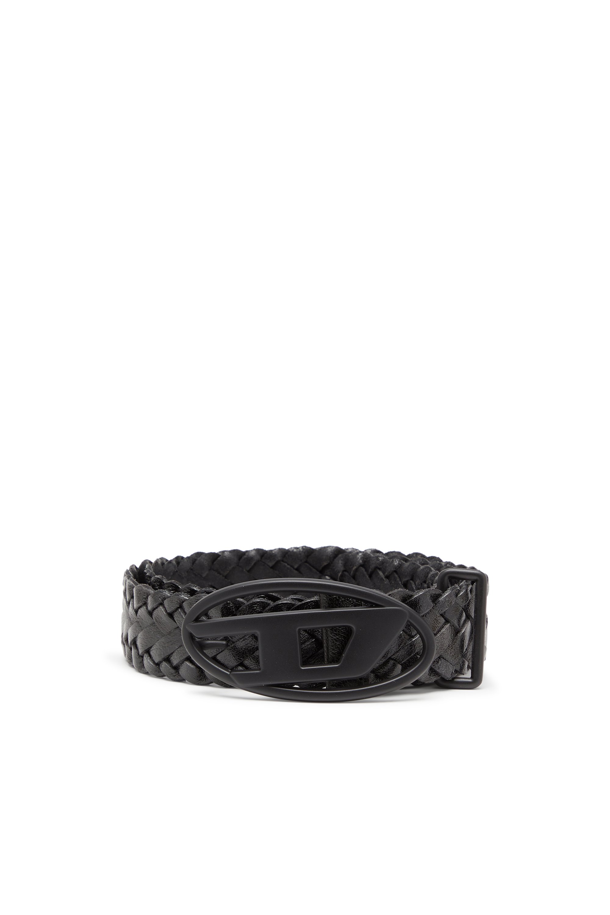 Diesel - B-1DR BRAIDERED, Unisex's 4 cm braided leather belt in ブラック - 1