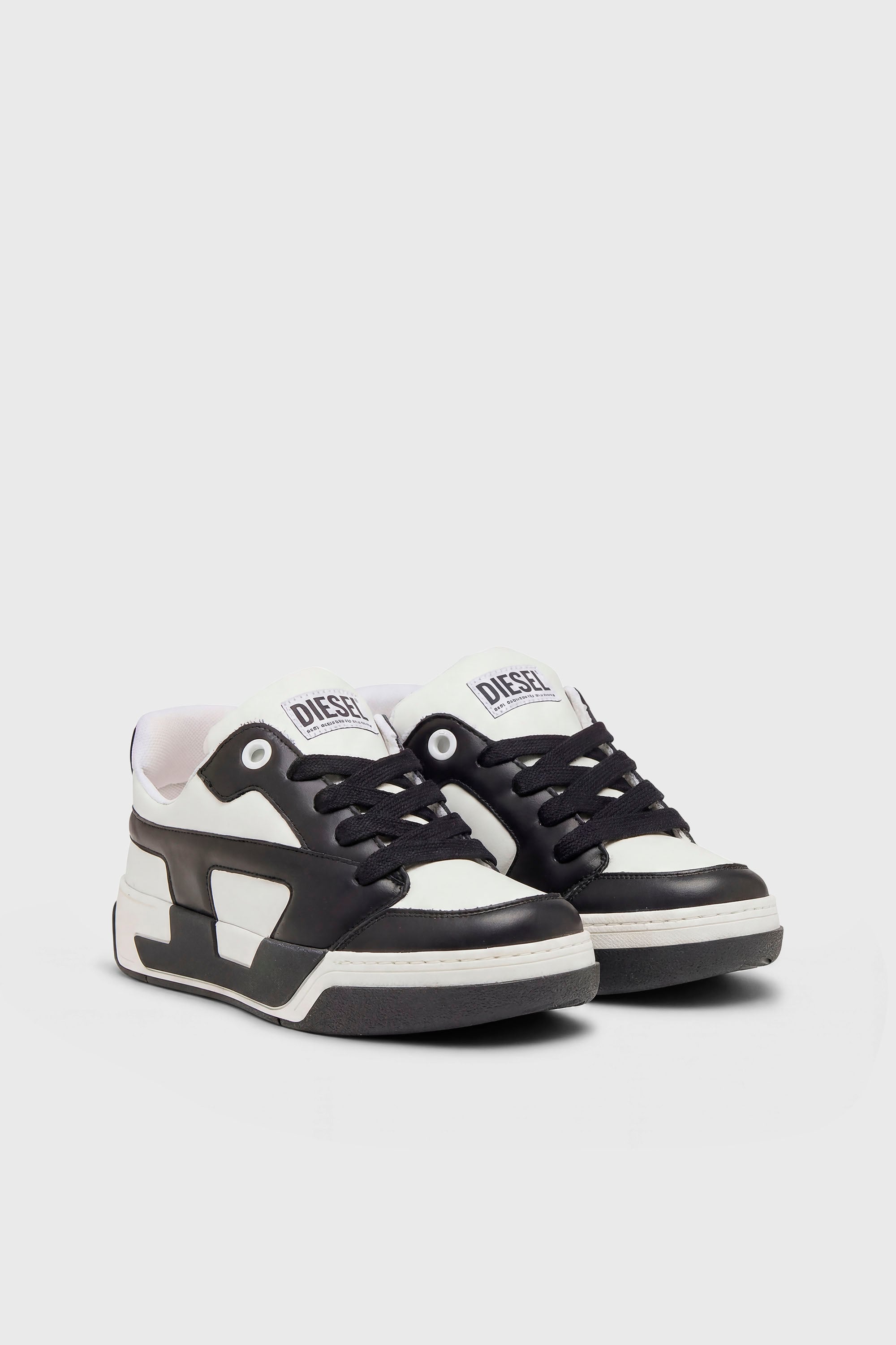 Diesel - S-D-OLLIE LOW, Male's ローカットスニーカー in ホワイト/ブラック - 2