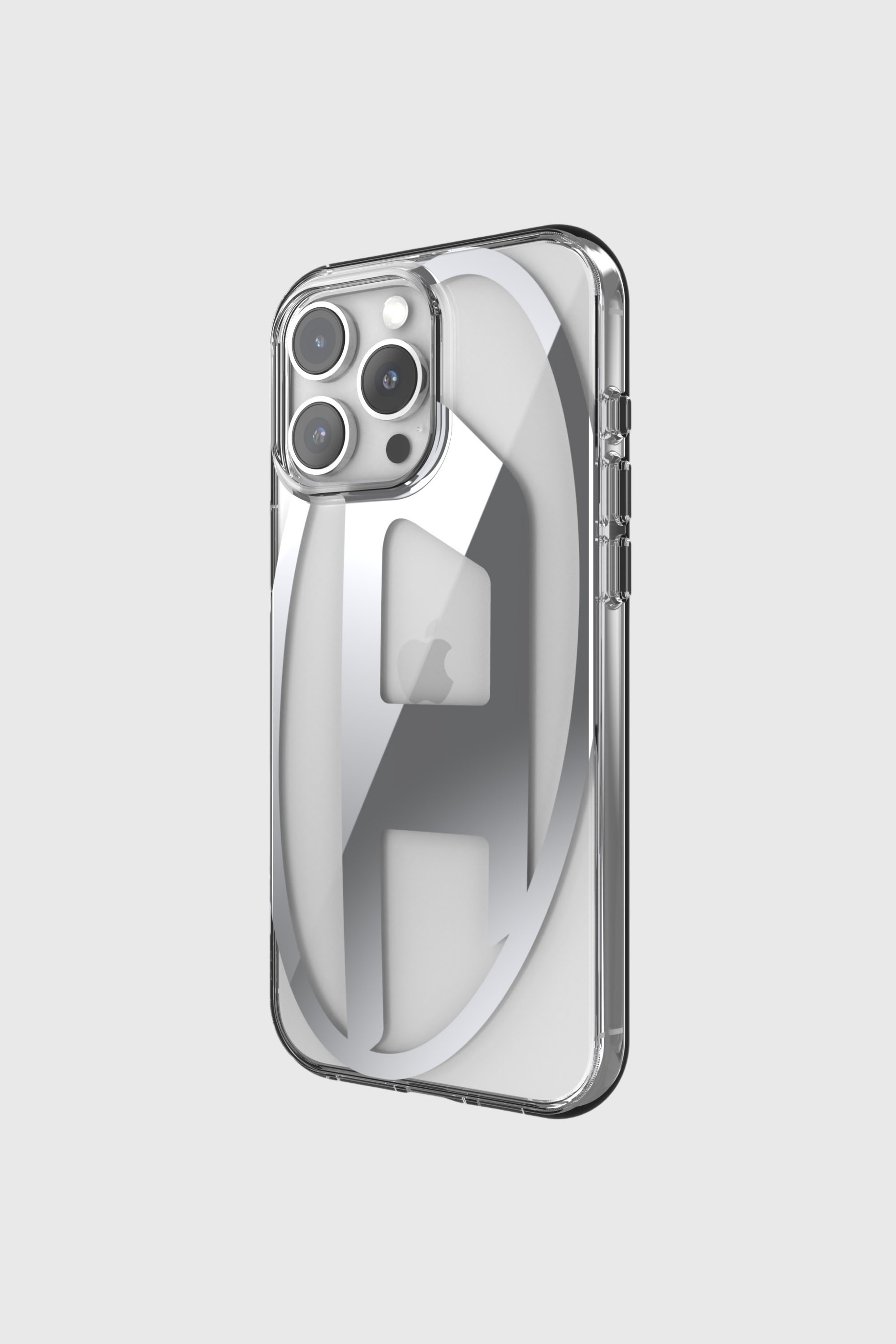 Diesel - 60142 AOP CASE, Unisex's Oval D Mirror Case for iP 16 Pro Max in シルバー - 3