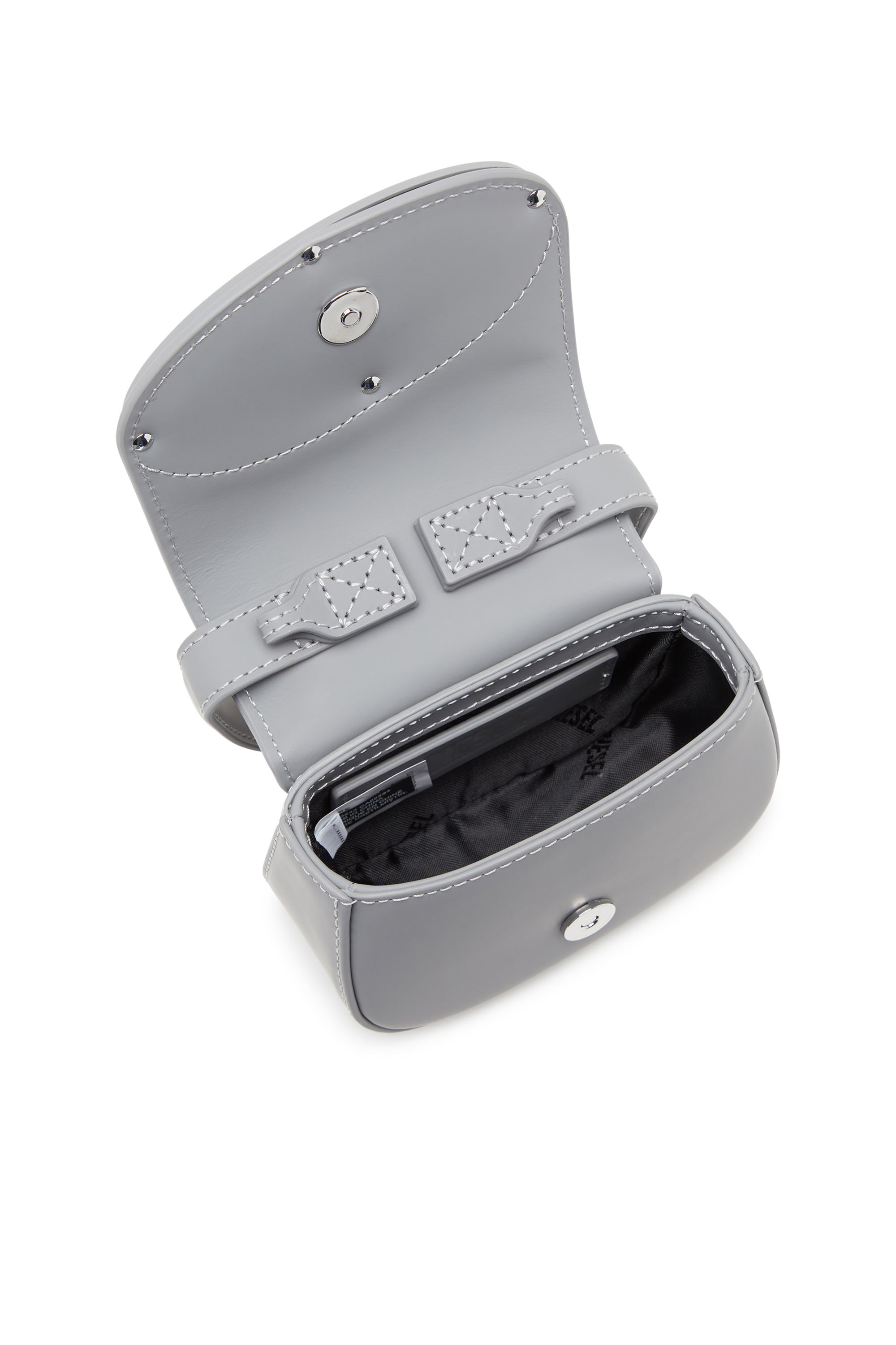 Diesel - 1DR XS, Female's 1DR Xs-Iconic mini bag in matte leather in グレー - 4