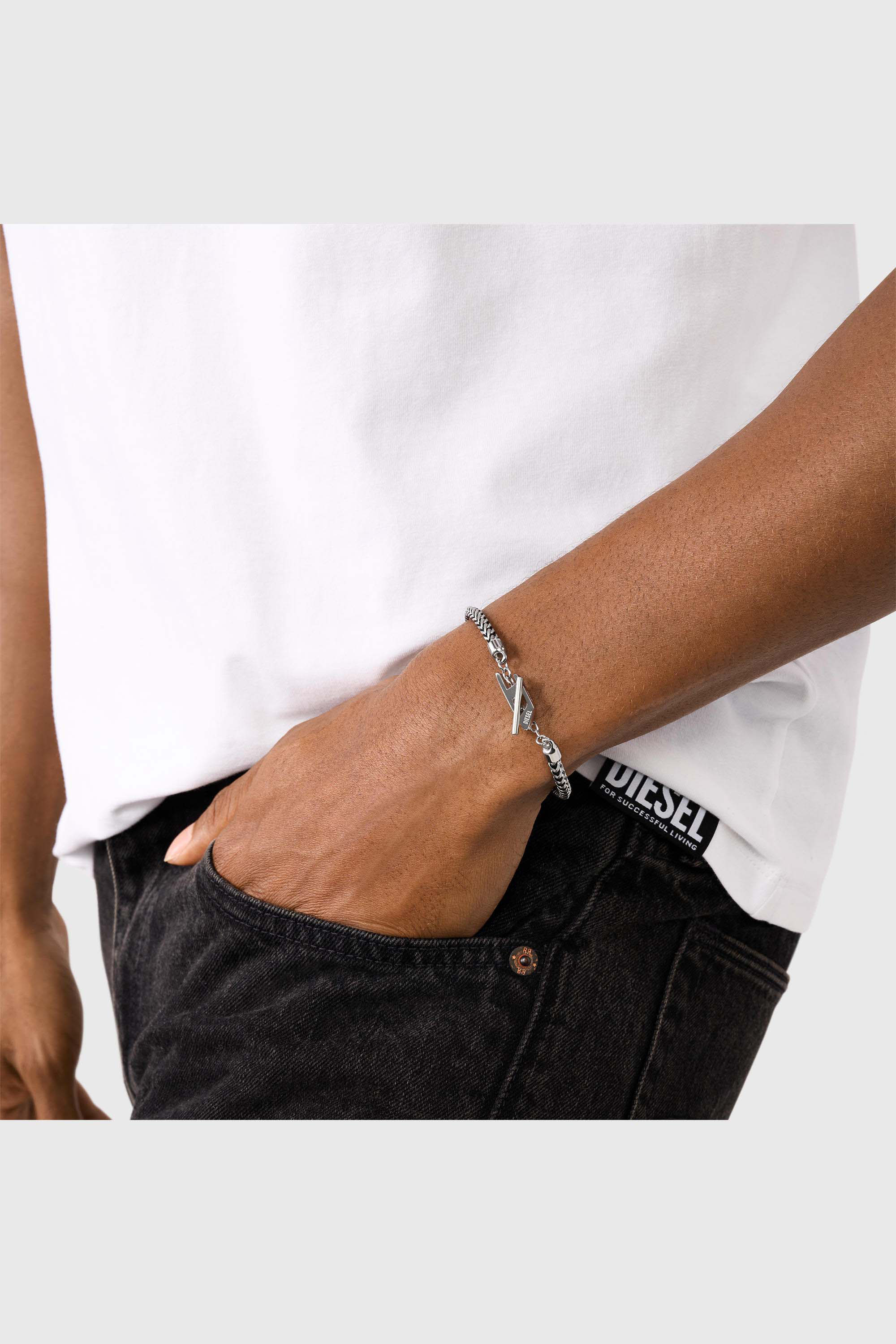 DX1551040 JEWEL ブレスレット｜シルバー｜ウィメンズ｜DIESEL
