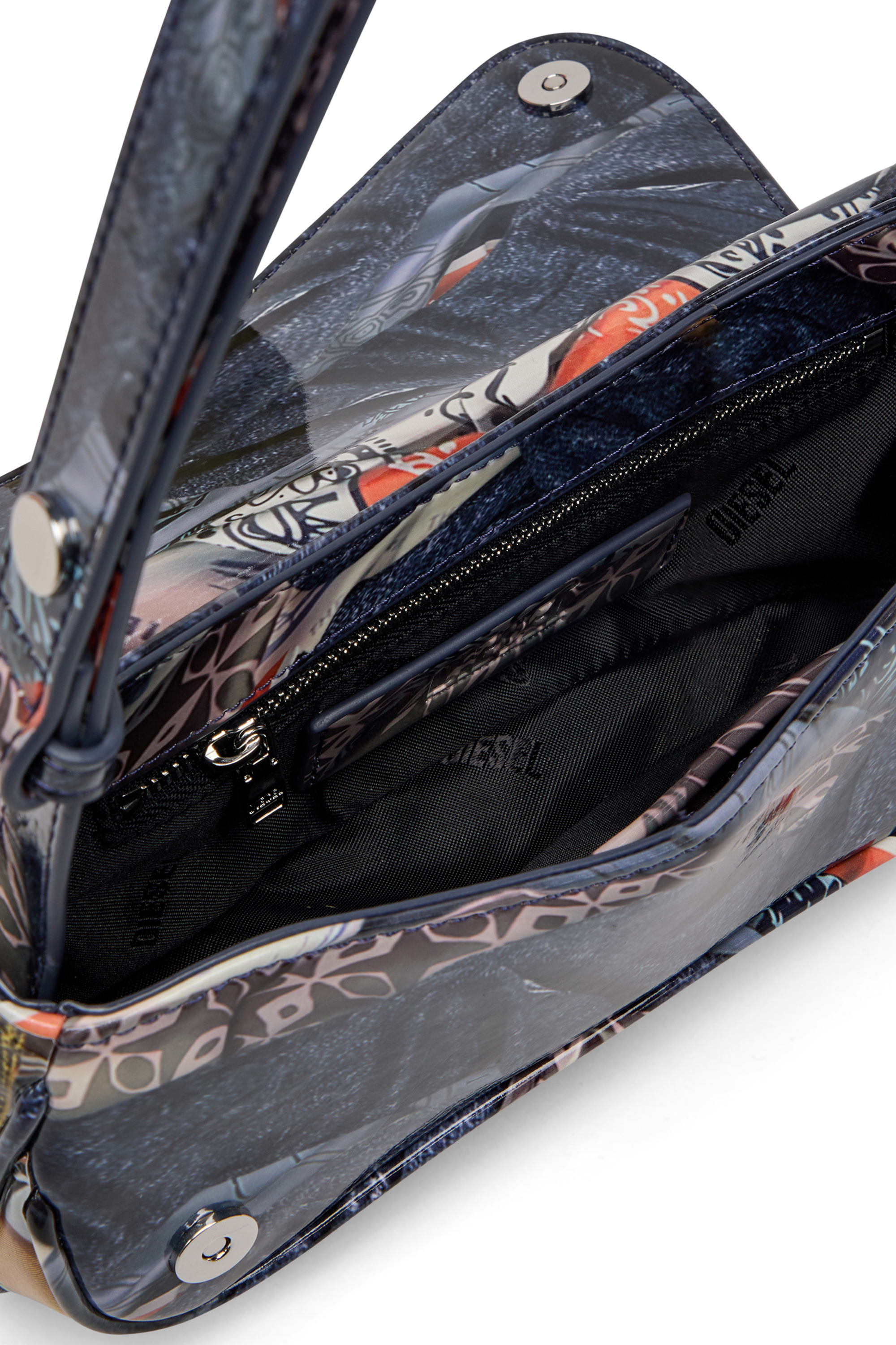 Diesel - PLAY CLUTCH, Female's クラッチバッグ in オレンジ/ブルー - 6