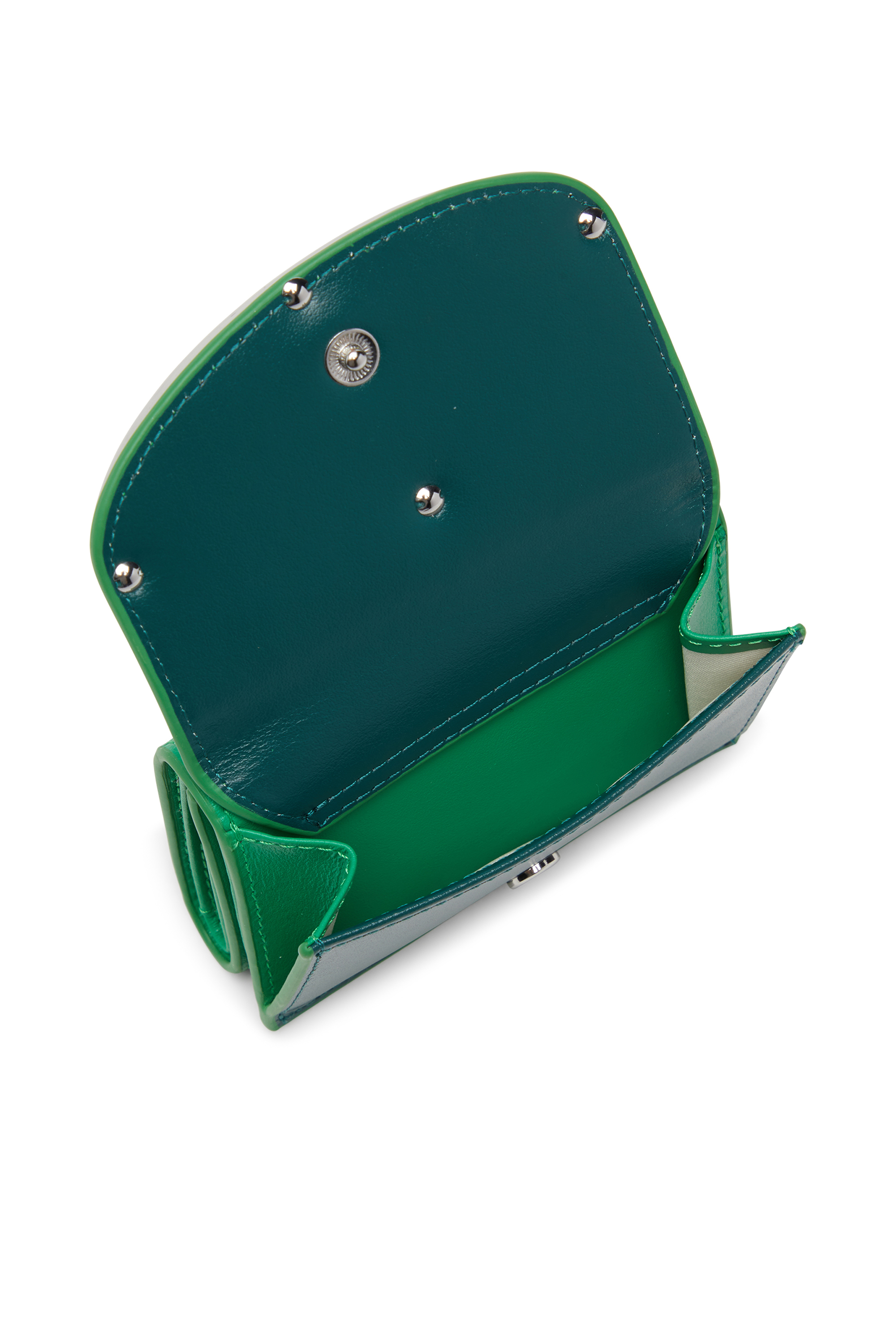 Diesel - 1DR TRI FOLD COIN XS II, Female's 三つ折りウォレット in グリーン - 4