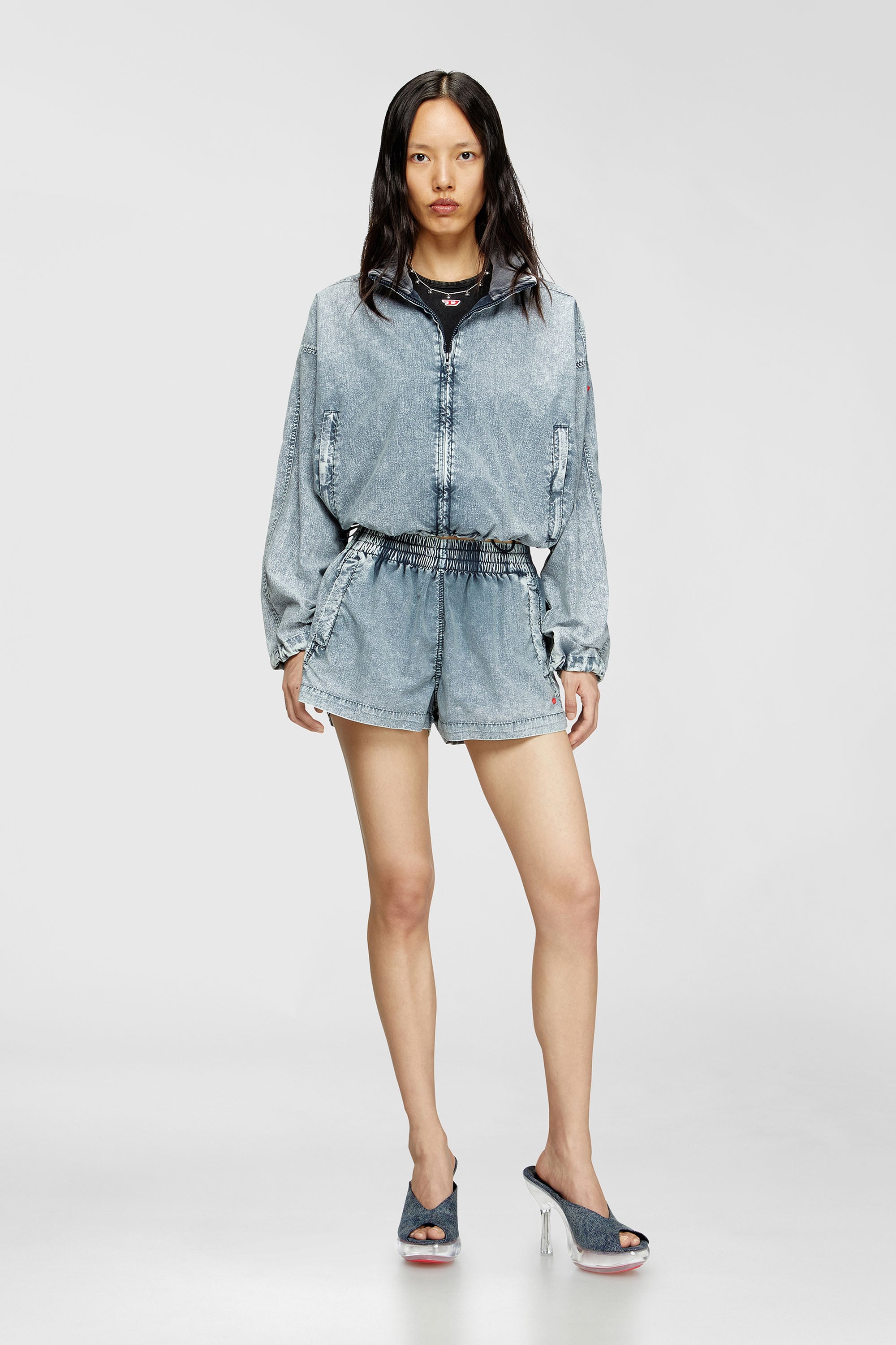 Diesel - G-LEAM-R1, Female's ブルゾン in ライトブルー - 1