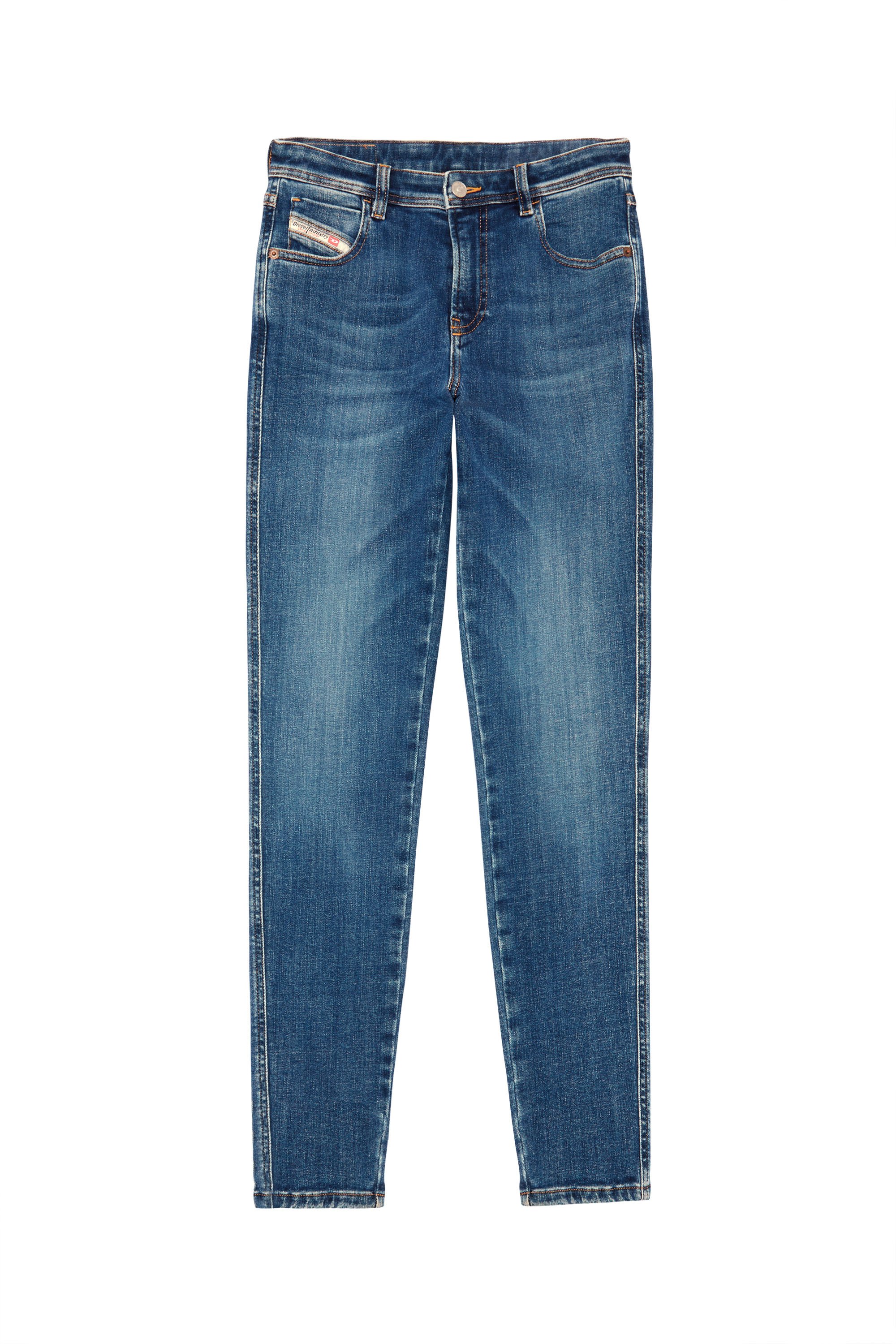 Diesel - 2015 BABHILA 09C59 Skinny Jeans, ミディアムブルー - Image 1