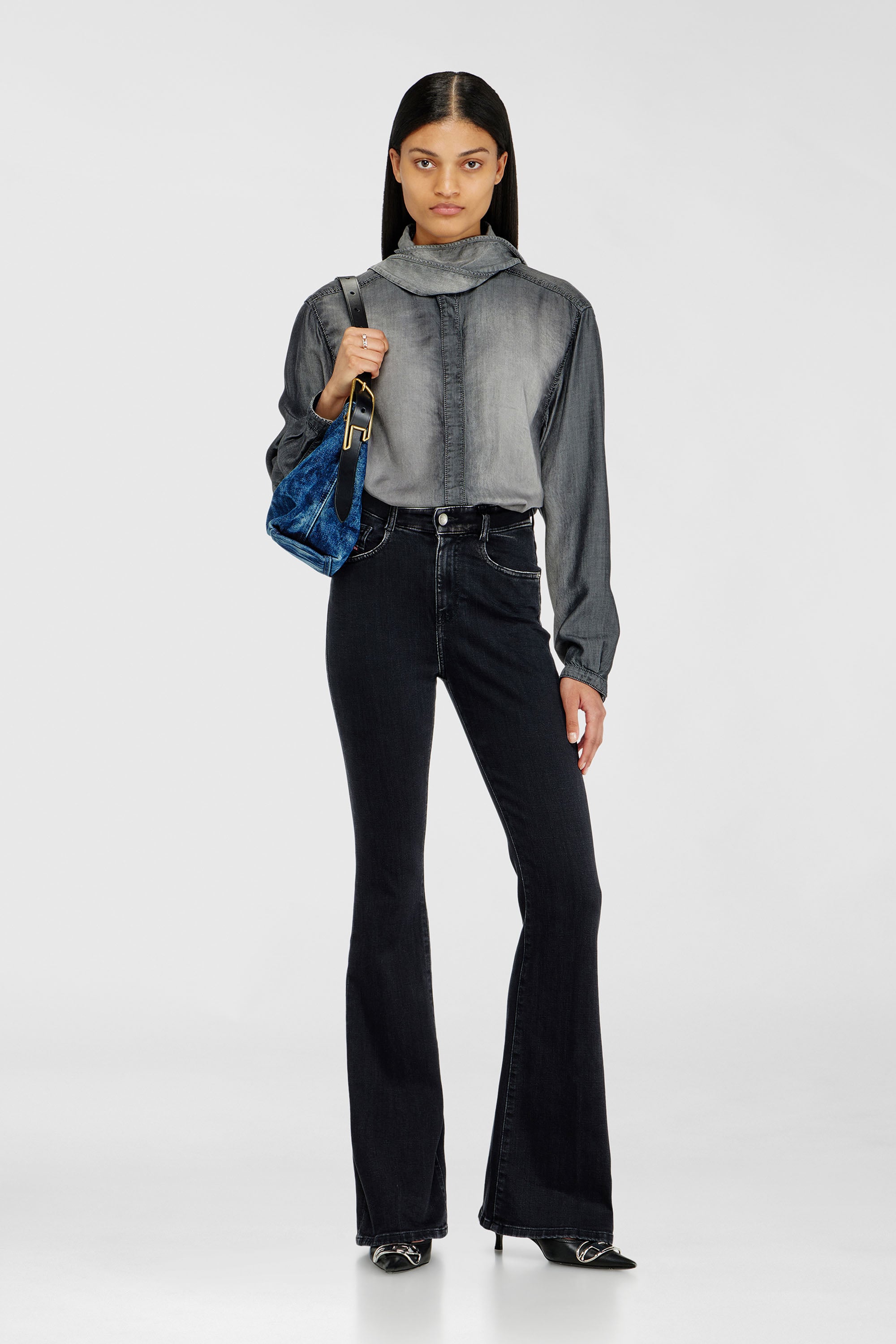 Diesel - D-LINE HOBO S, Female's ショルダーバッグ in ミディアムブルー - 2