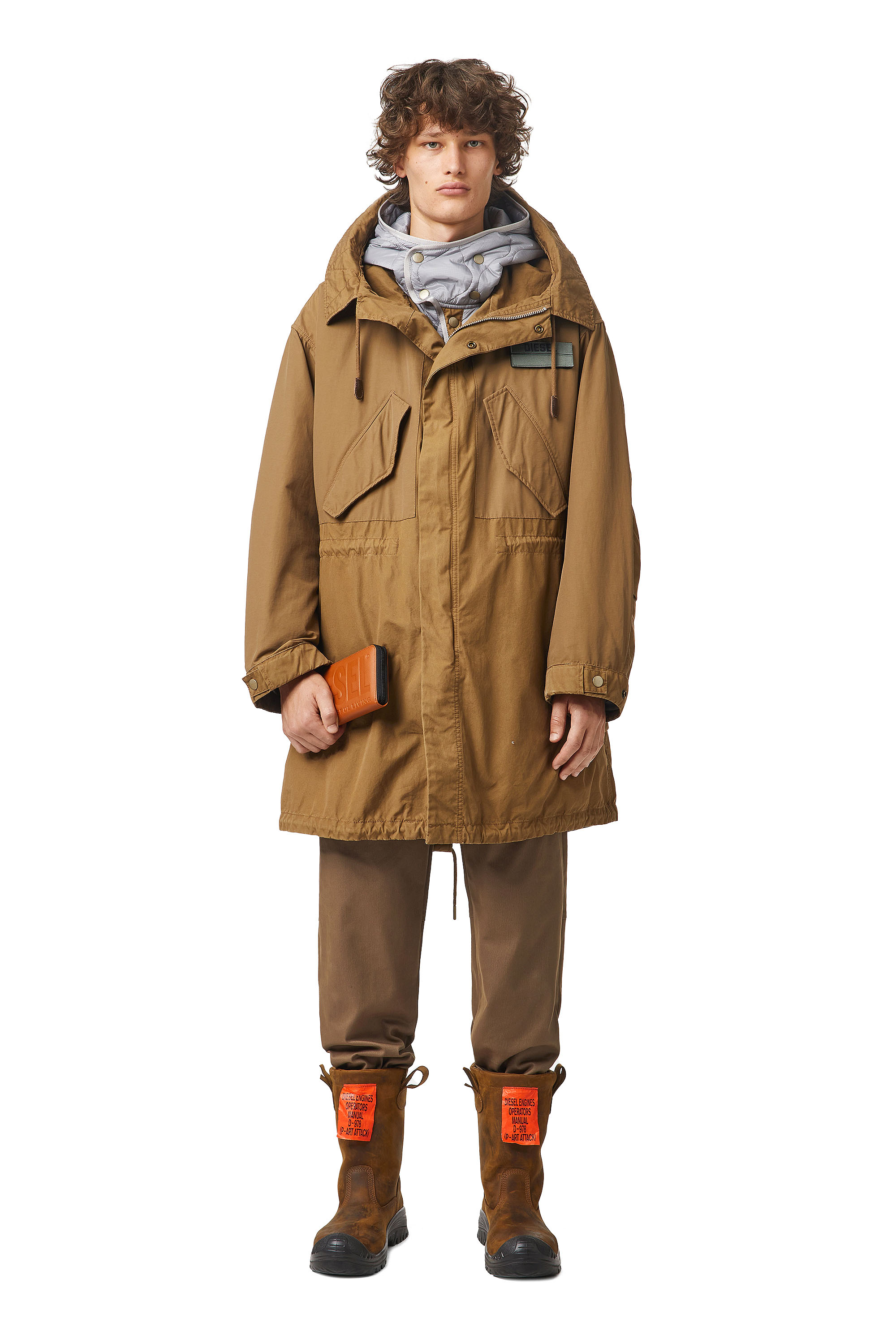 シルバーグレー サイズ DIESEL ディーゼル 3way ジャケット コート