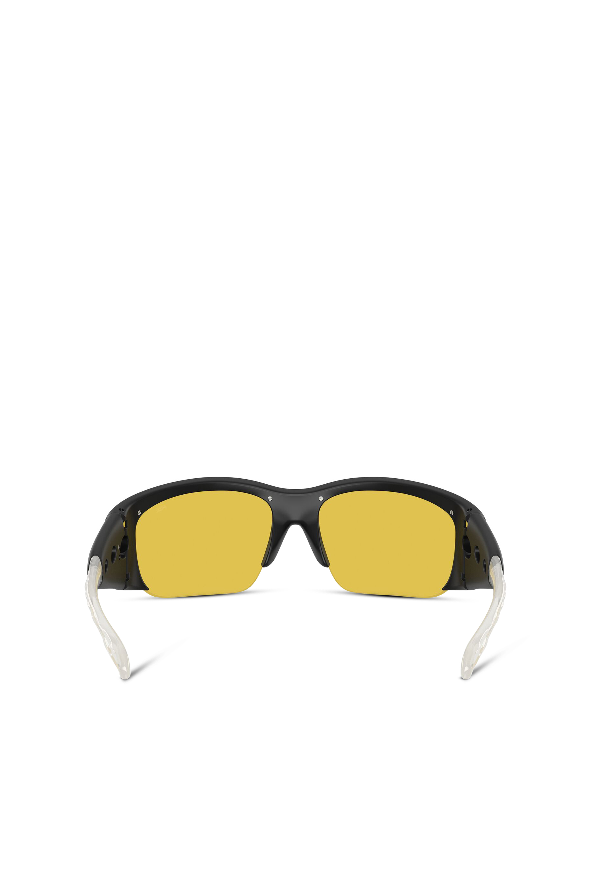 Diesel - 0DL3016U, Unisex's Wrap-around shape sunglasses in ベージュ/イエロー - 4
