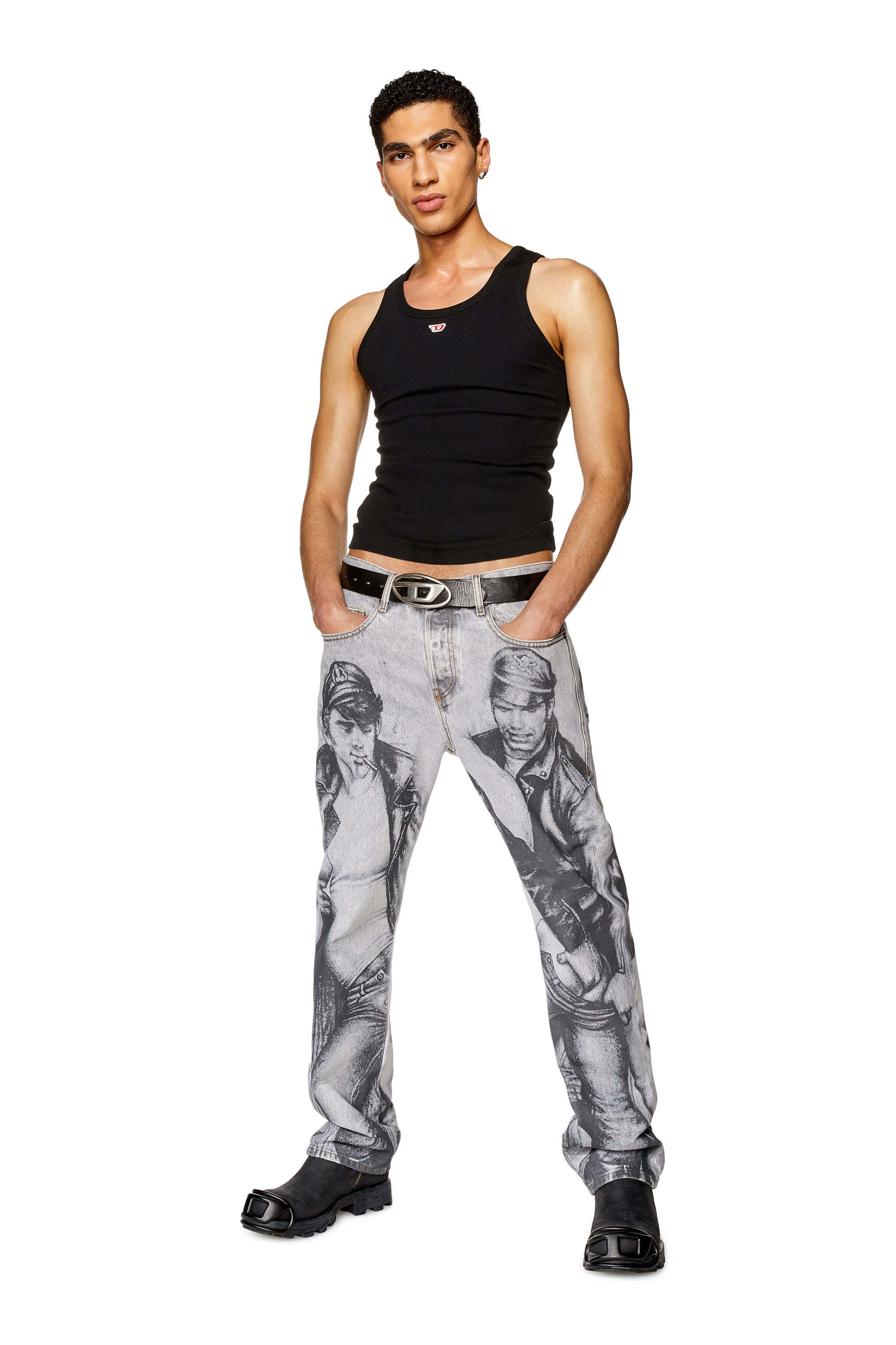 Diesel - Straight Jeans 2020 D-Viker 007F8, グレー - Image 6