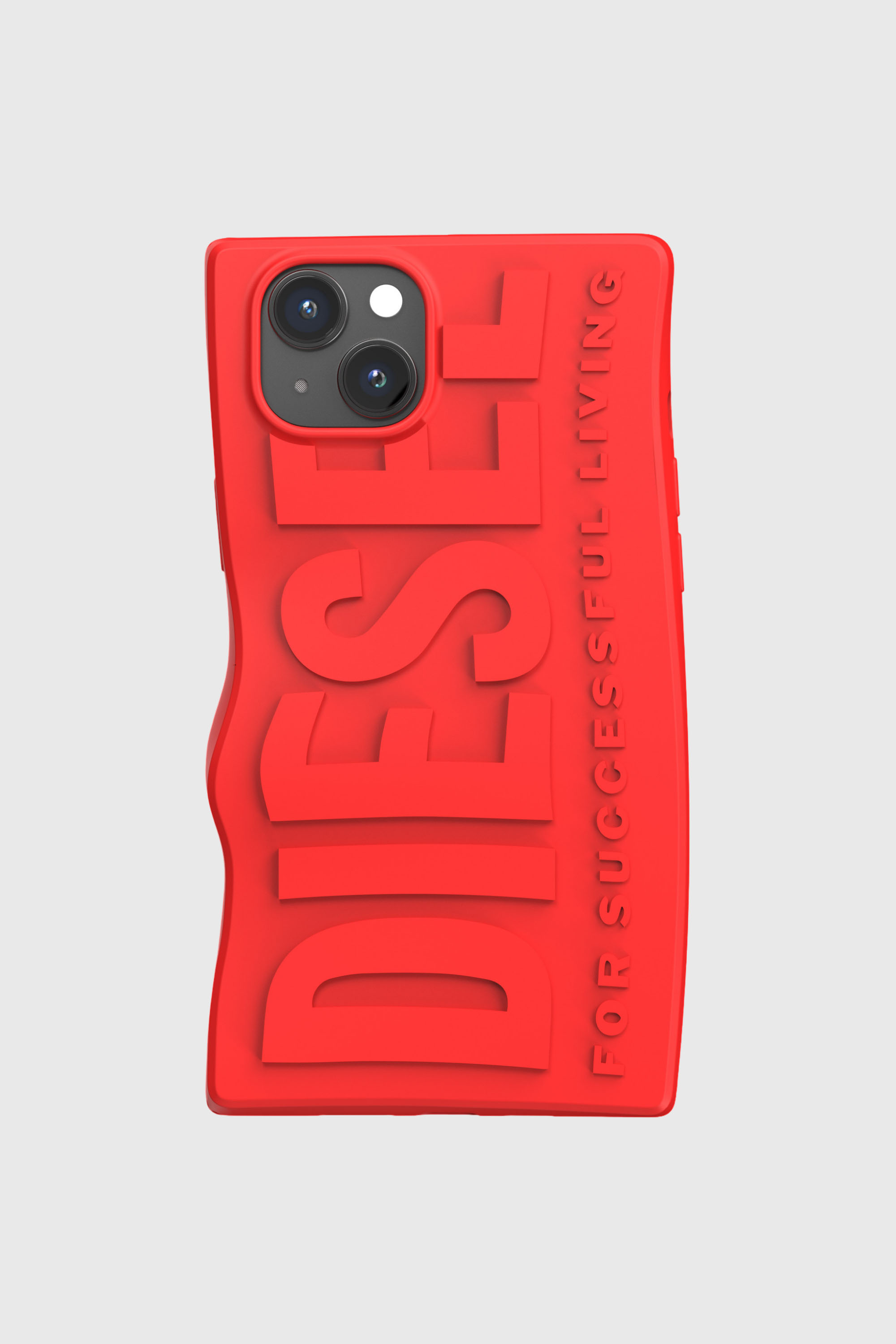 Diesel - 54118 MOULDED CASE, Unisex's iPhone 15 Plus シリコンケース in レッド - 2