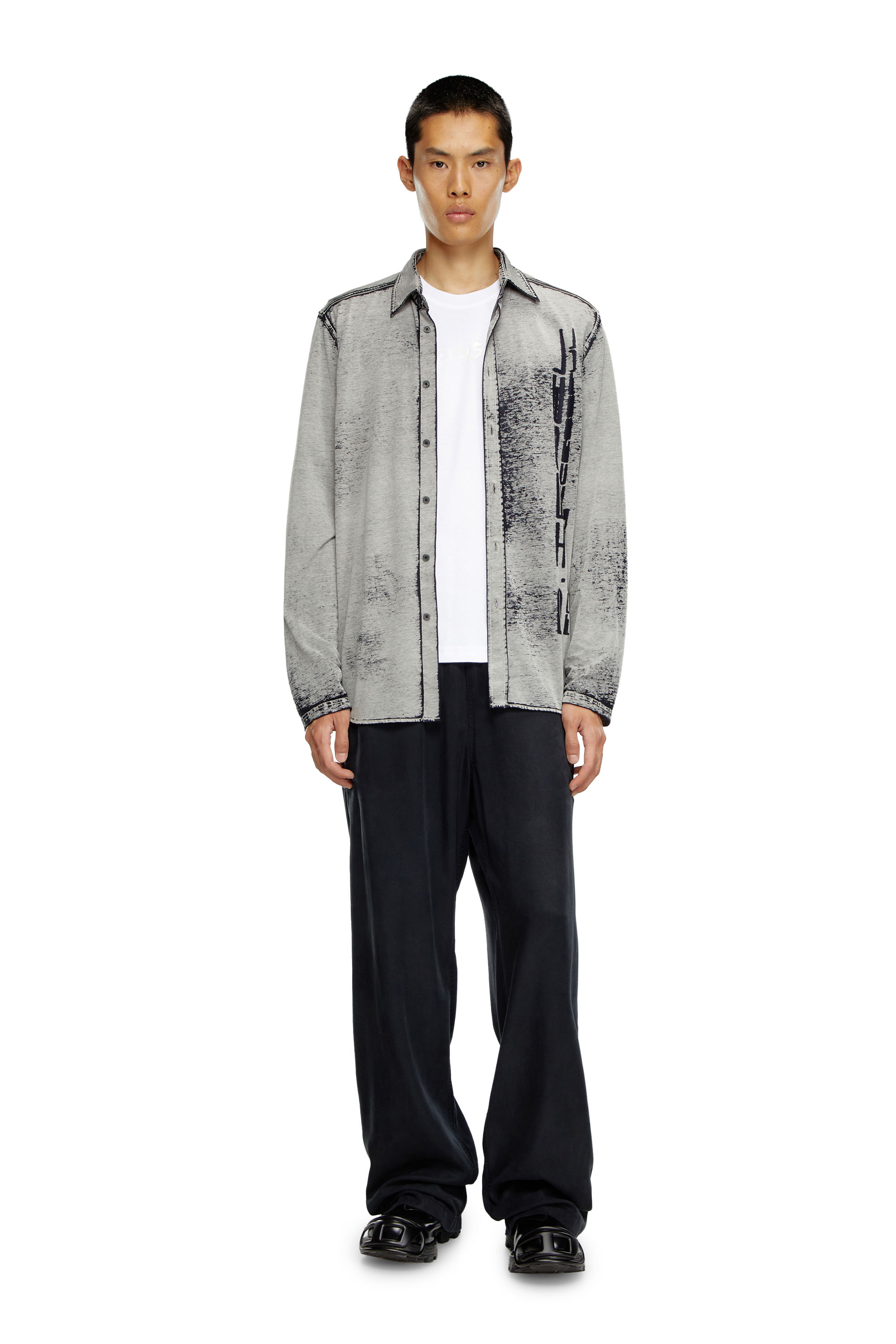 Diesel - D-HAMMER BT ZIP D, Male's D-Hammer-Leather Chelsea boots with Oval D toe caps in ブラック - 1