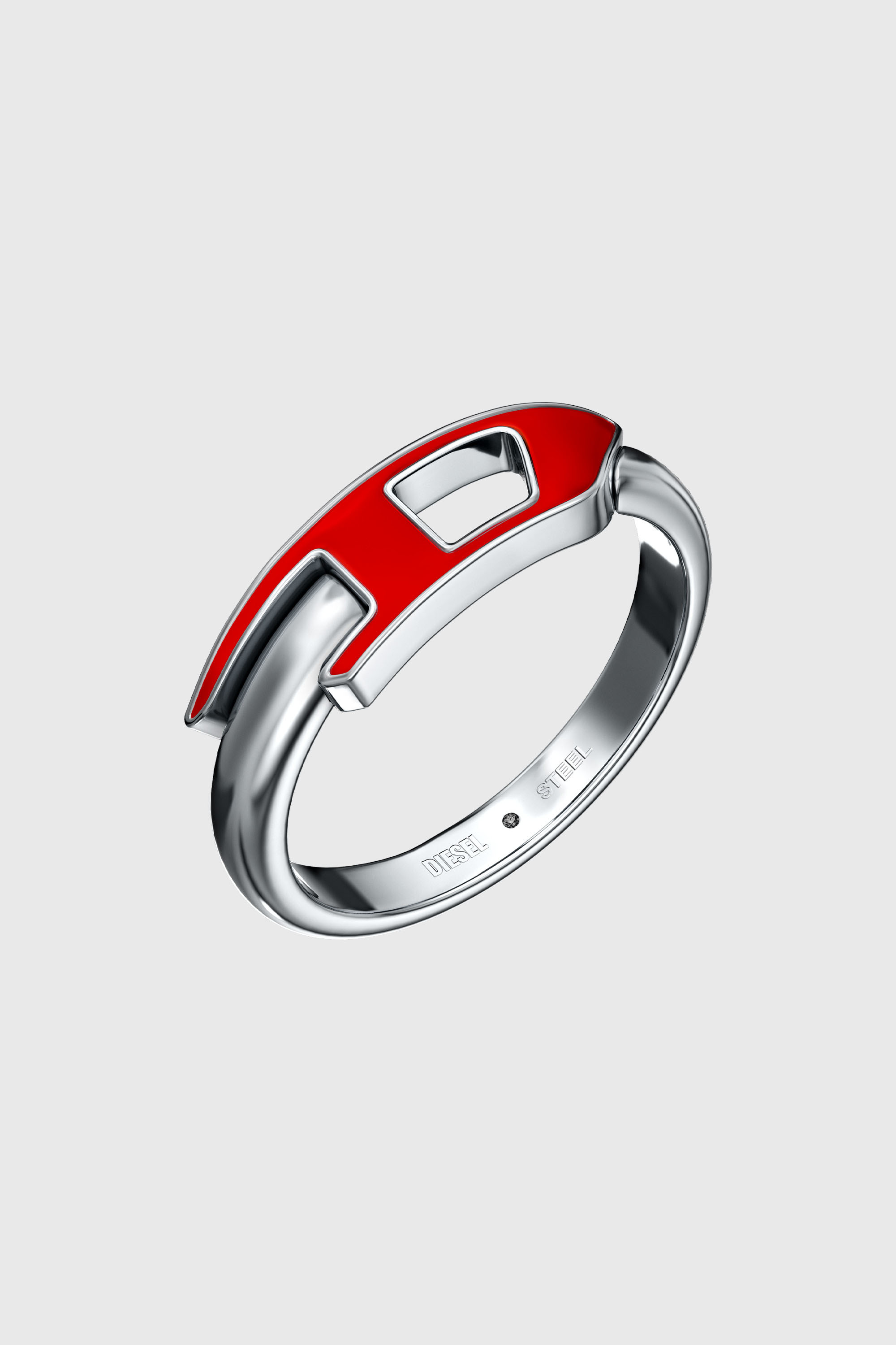 Diesel - DX1688040 JEWELLERY, Unisex's リング in シルバー / レッド - 1