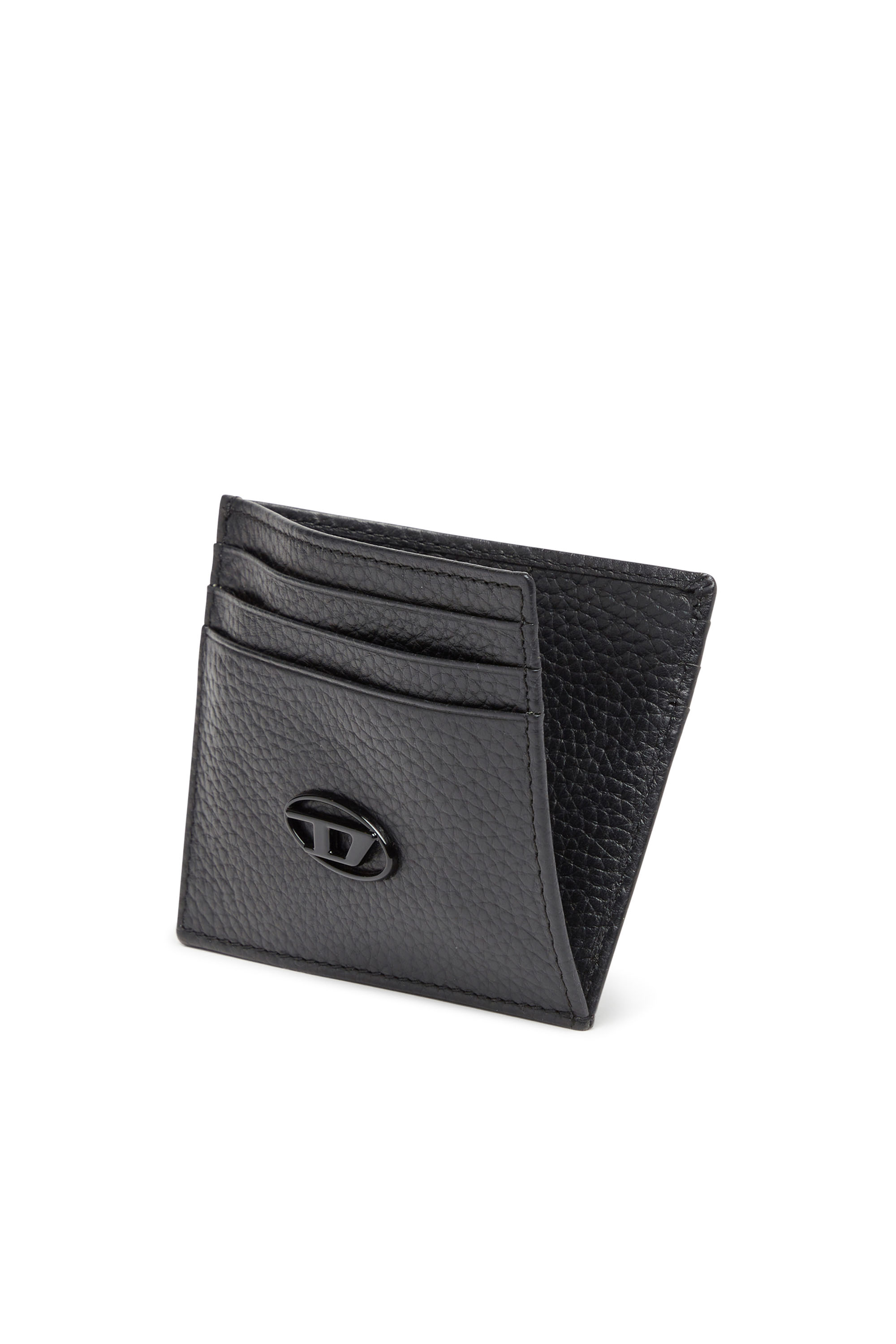 Diesel - CARD CASE, Male's カウレザーカードケース in ブラック - 3
