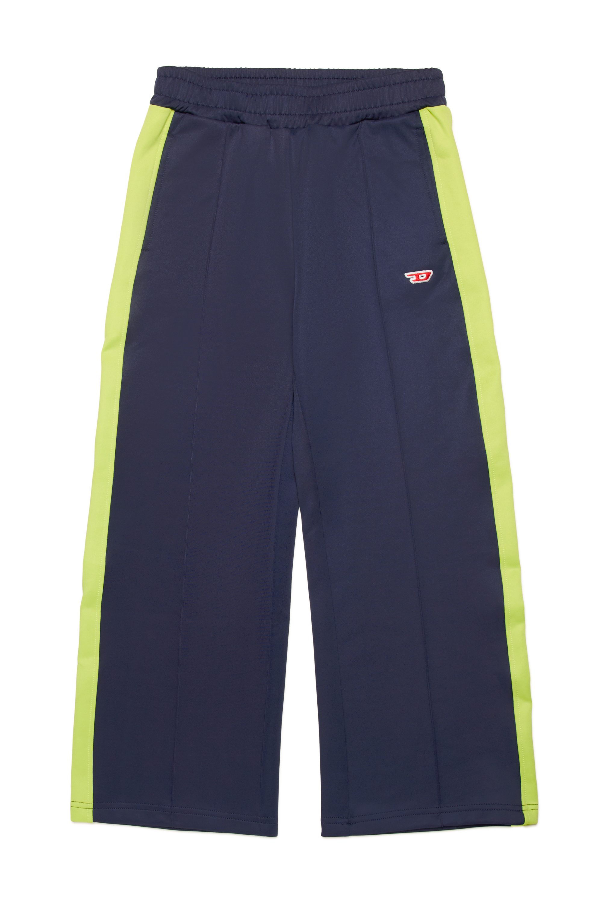 Diesel - PZALOG, Male's Front-seam track pants with side bands in ダークブルー - 1