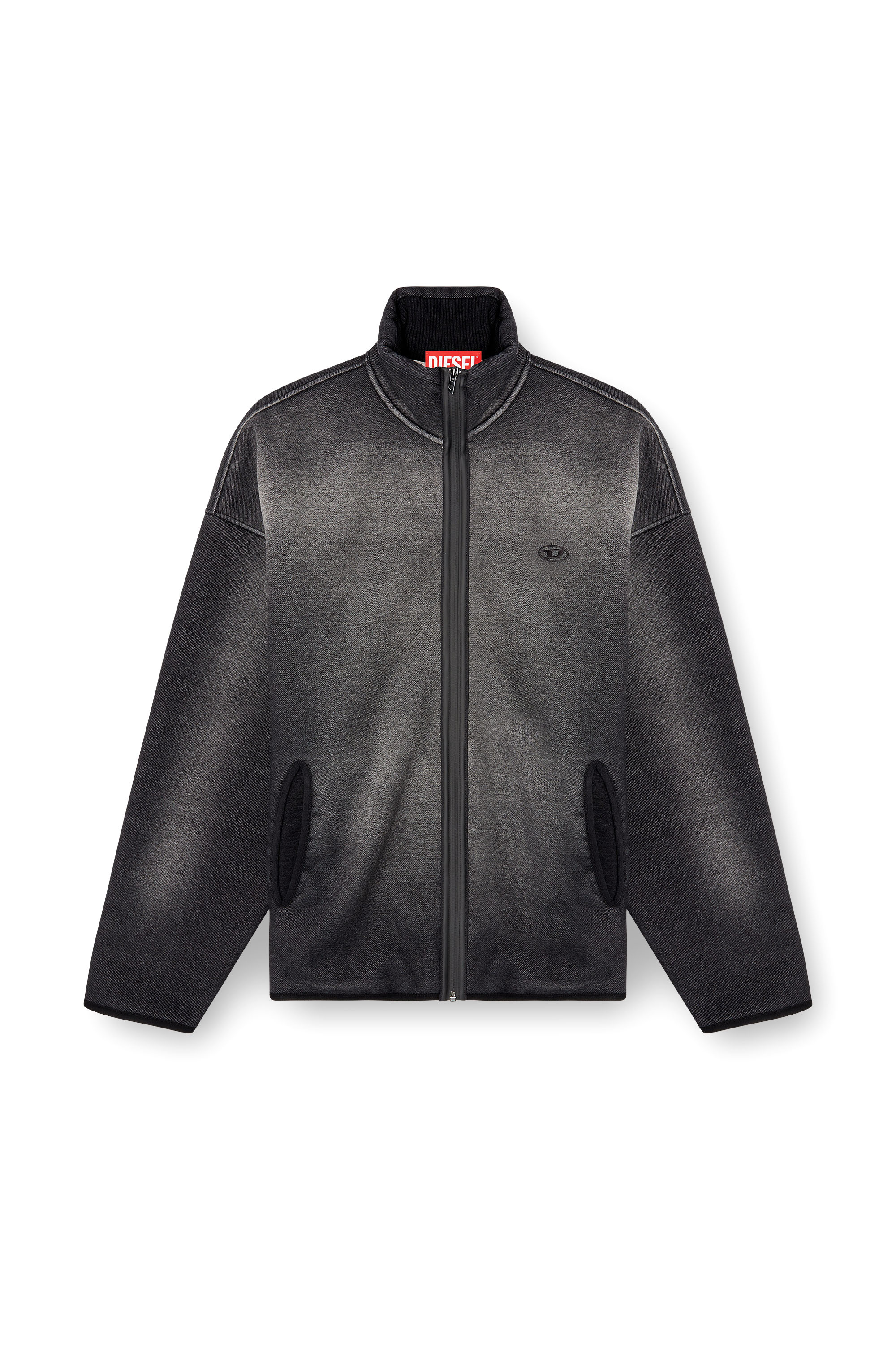 Diesel - S-BATY, Unisex's スウェットジャケット in ブラック - 2