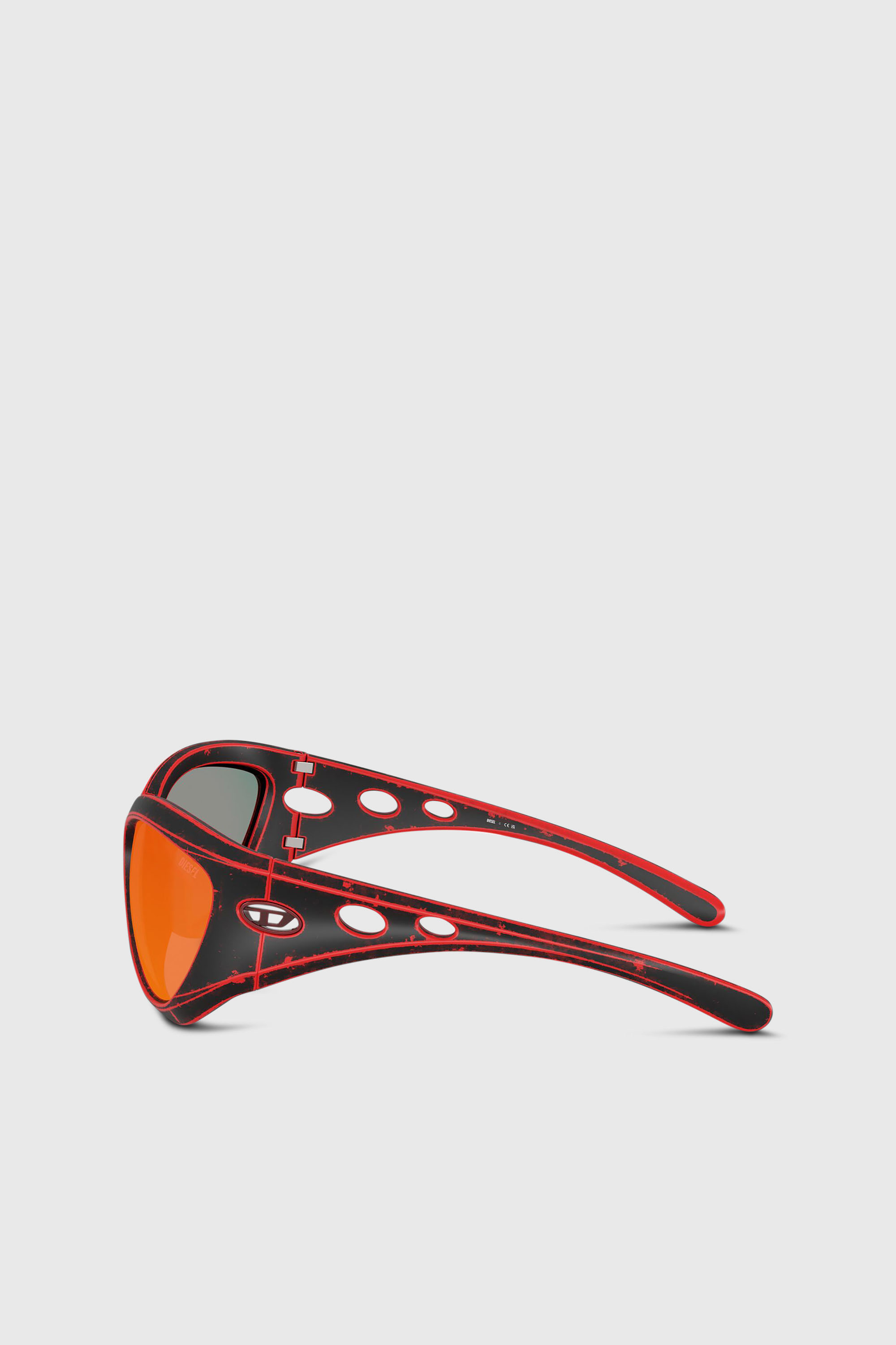 Diesel - 0DL3007U, Unisex's Cat-eye style sunglasses in レッド - 2