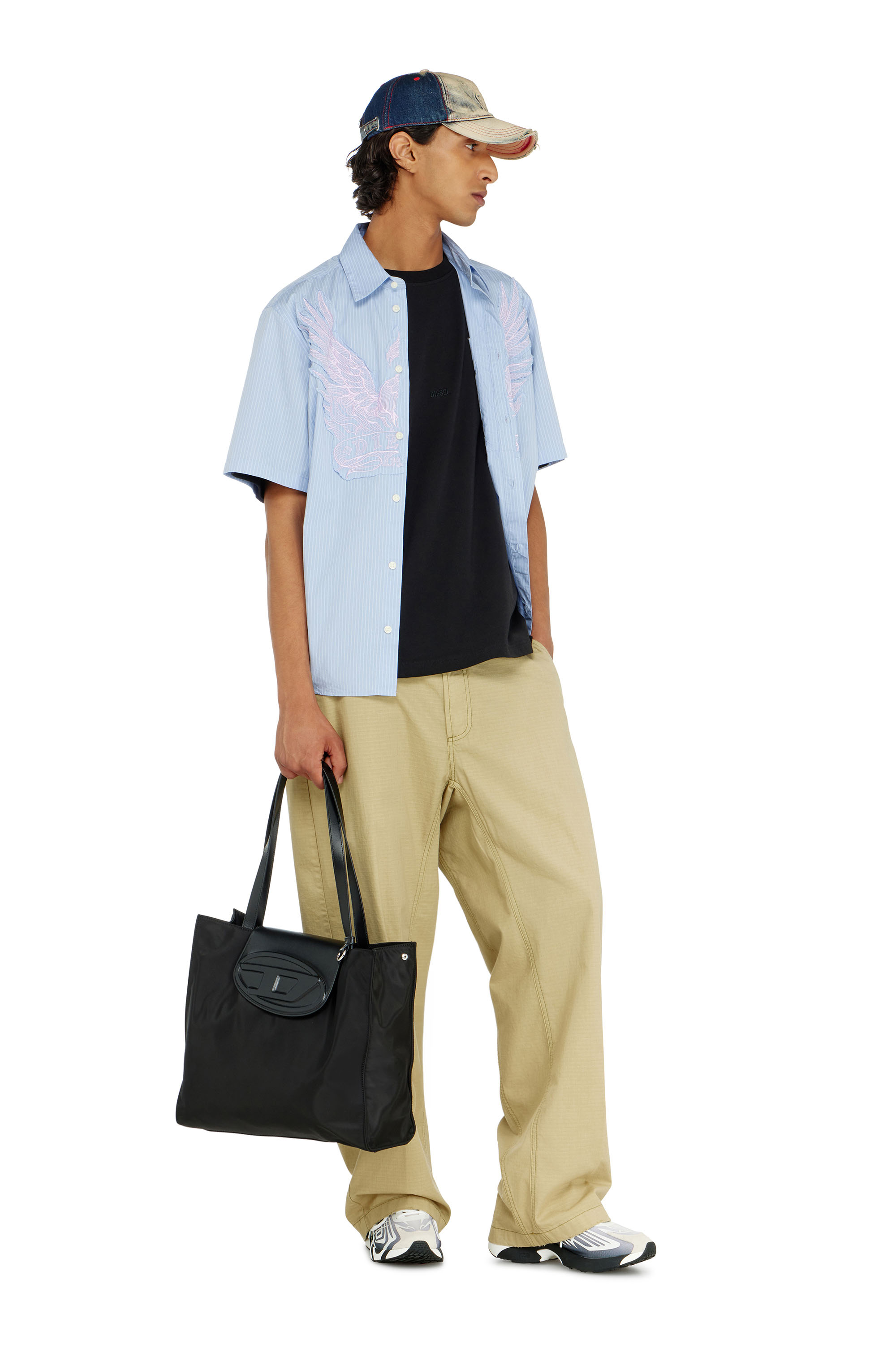Diesel - T-BOXT-AA16, Male's Tシャツ in ブラック - 1
