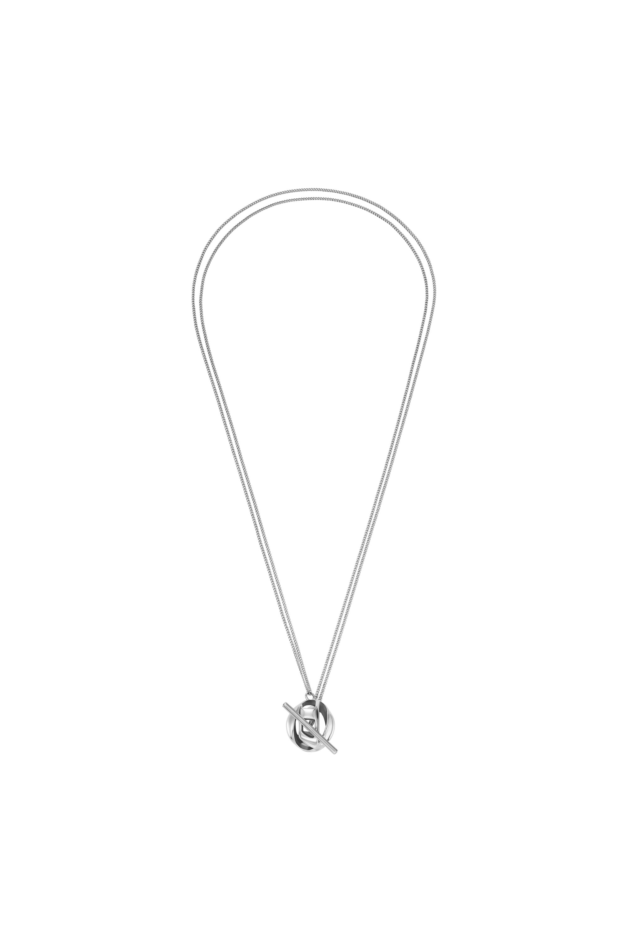 Diesel - DX1716040, Unisex's Stainless Steel Pendant Necklace in シルバー - 1