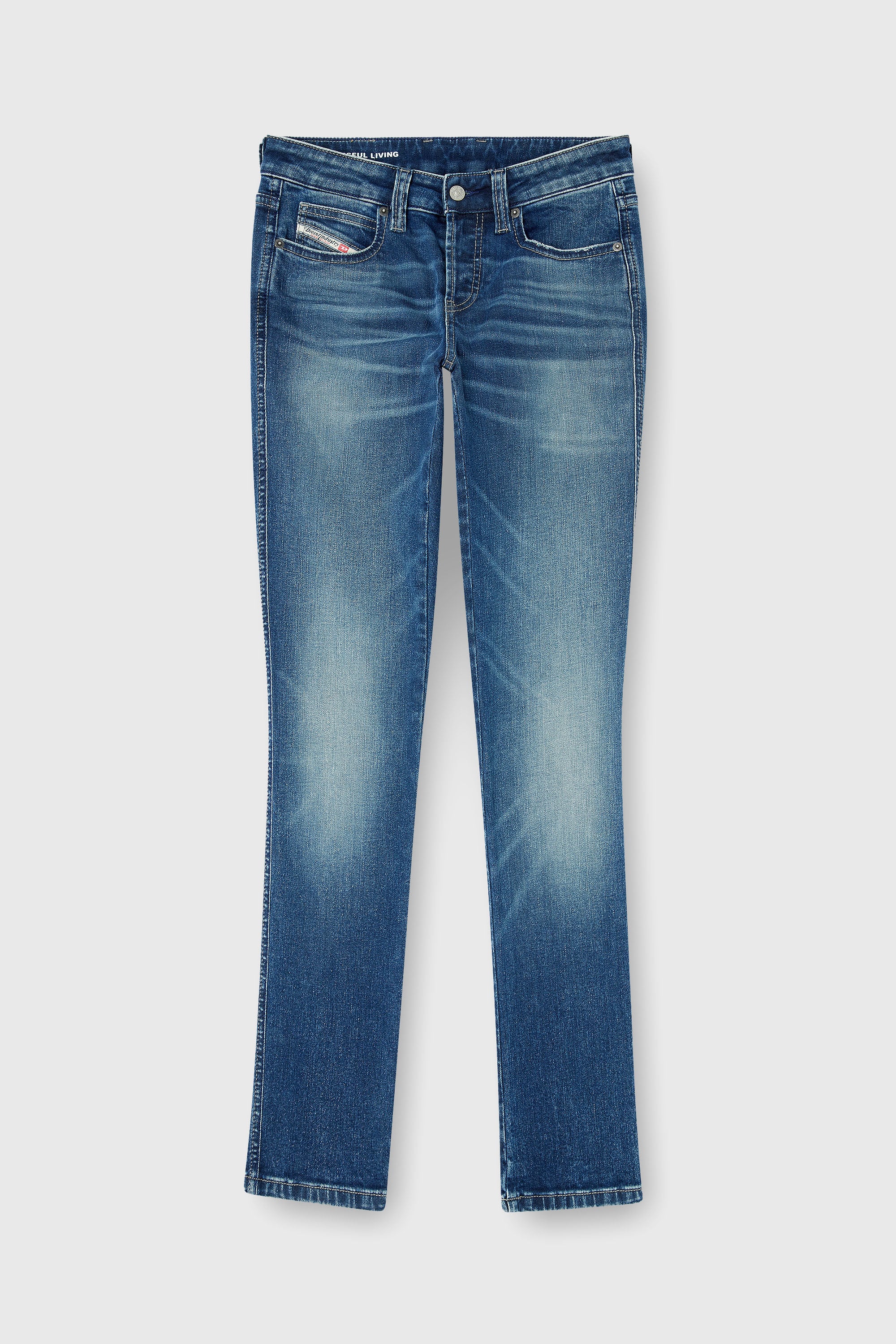 Diesel - Female's Slim Jeans 1992 D-Jiann 0DBEE, ミディアムブルー - 2