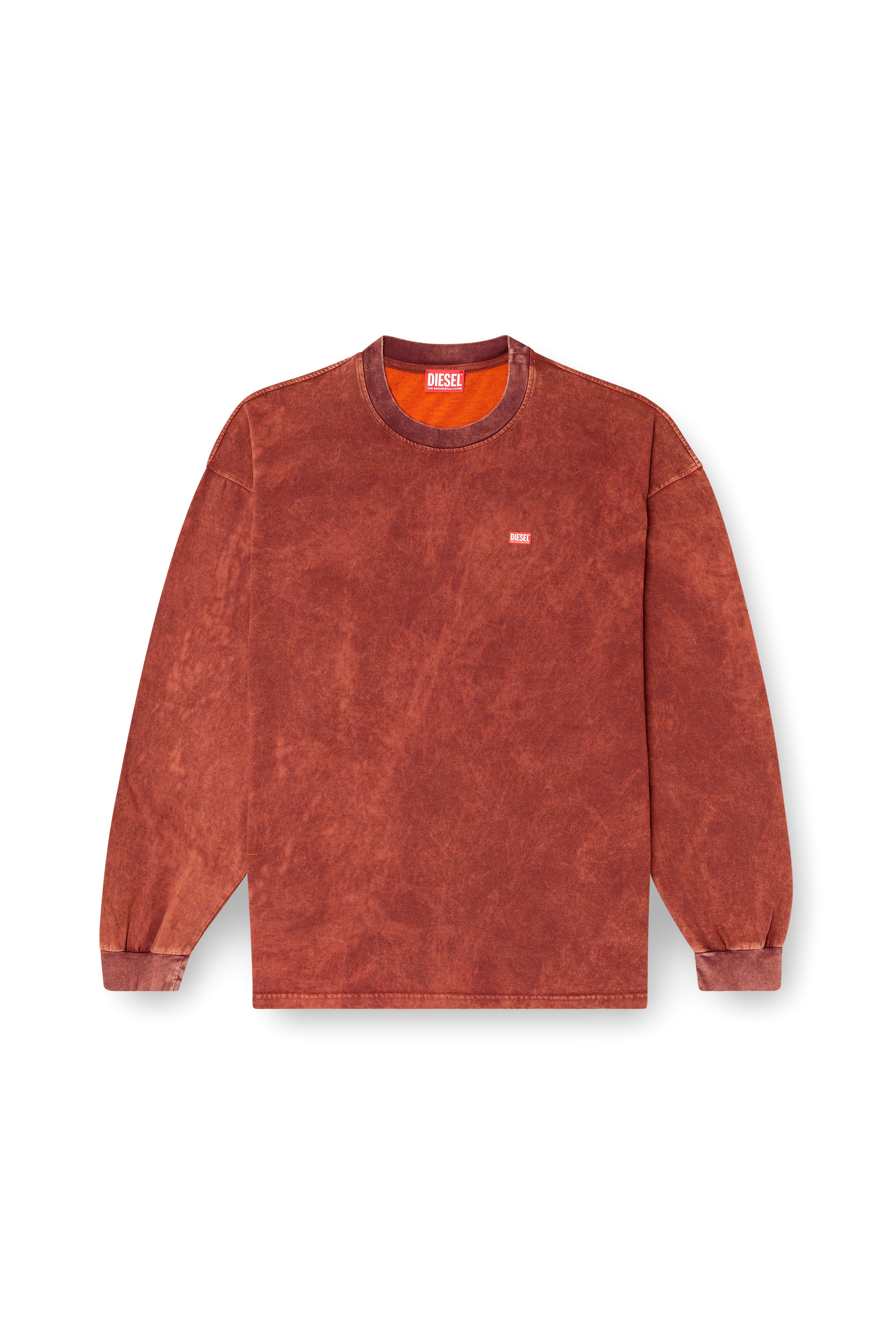 Diesel - T-BOXT-LS-T3, Male's 長袖Tシャツ in ブラウン - 2