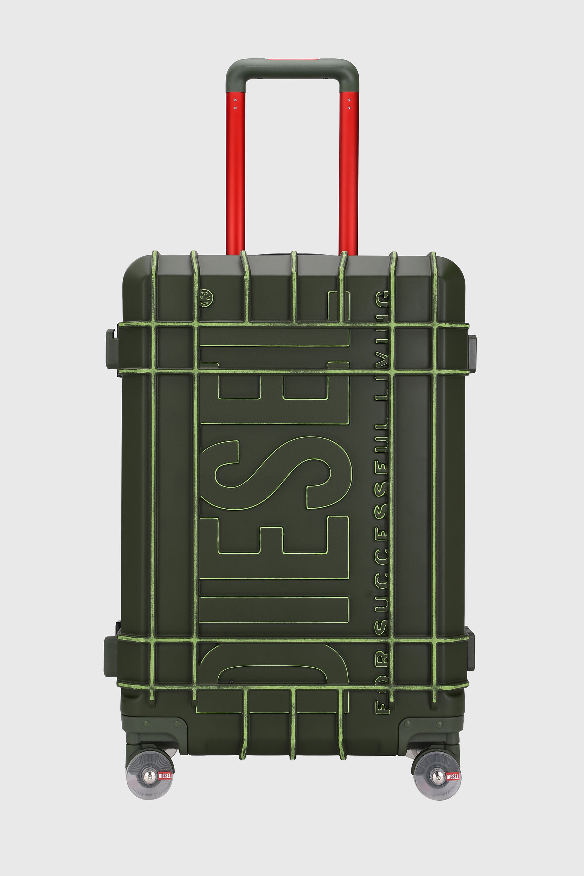 Diesel - DIESEL PC STRONG IMAGE TROLLEY- DSL003, Unisex's Rugged suitcase size M in ミリタリーグリーン - 1
