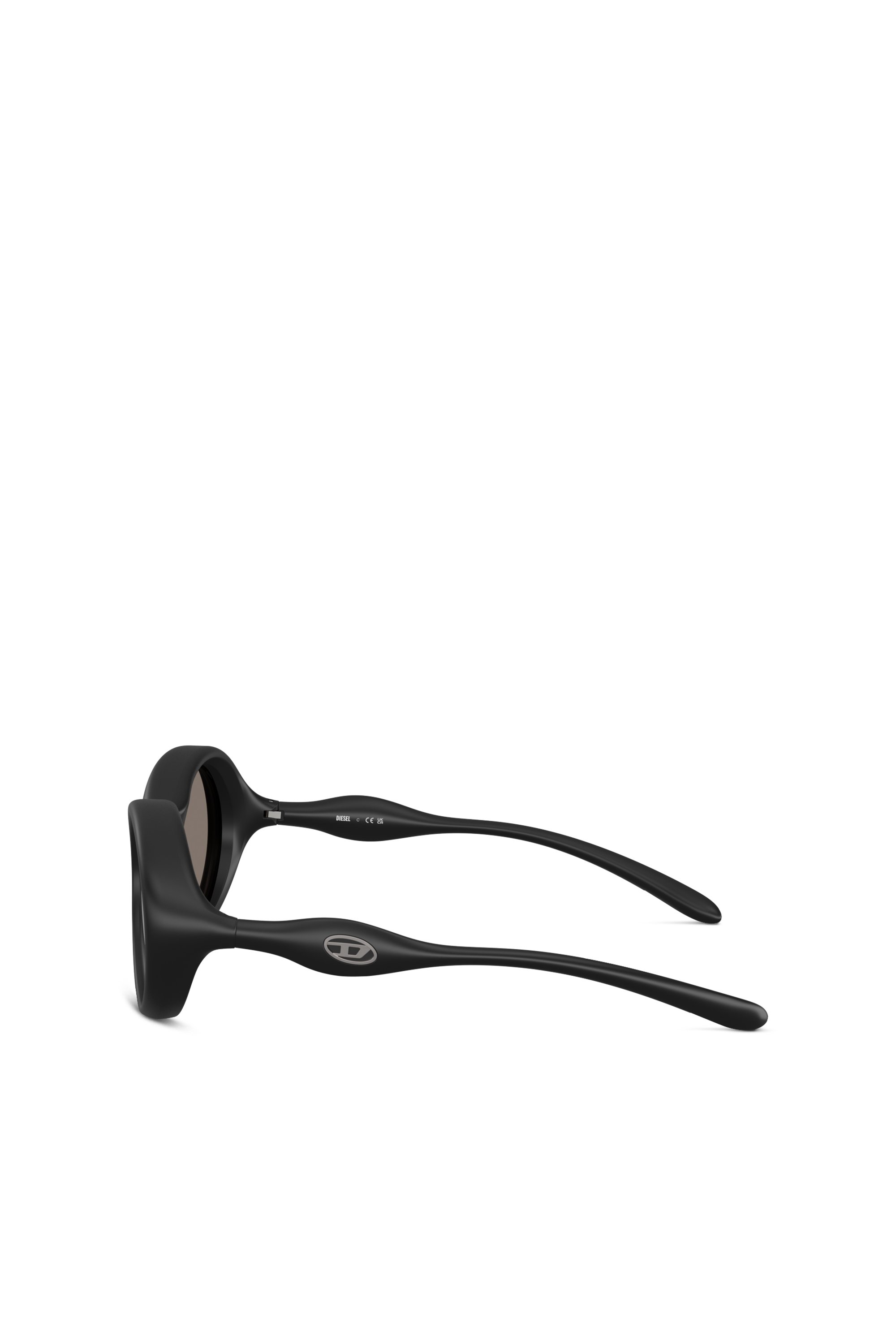 Diesel - 0DL3009U, Unisex's Oval sunglasses in ブラック - 3